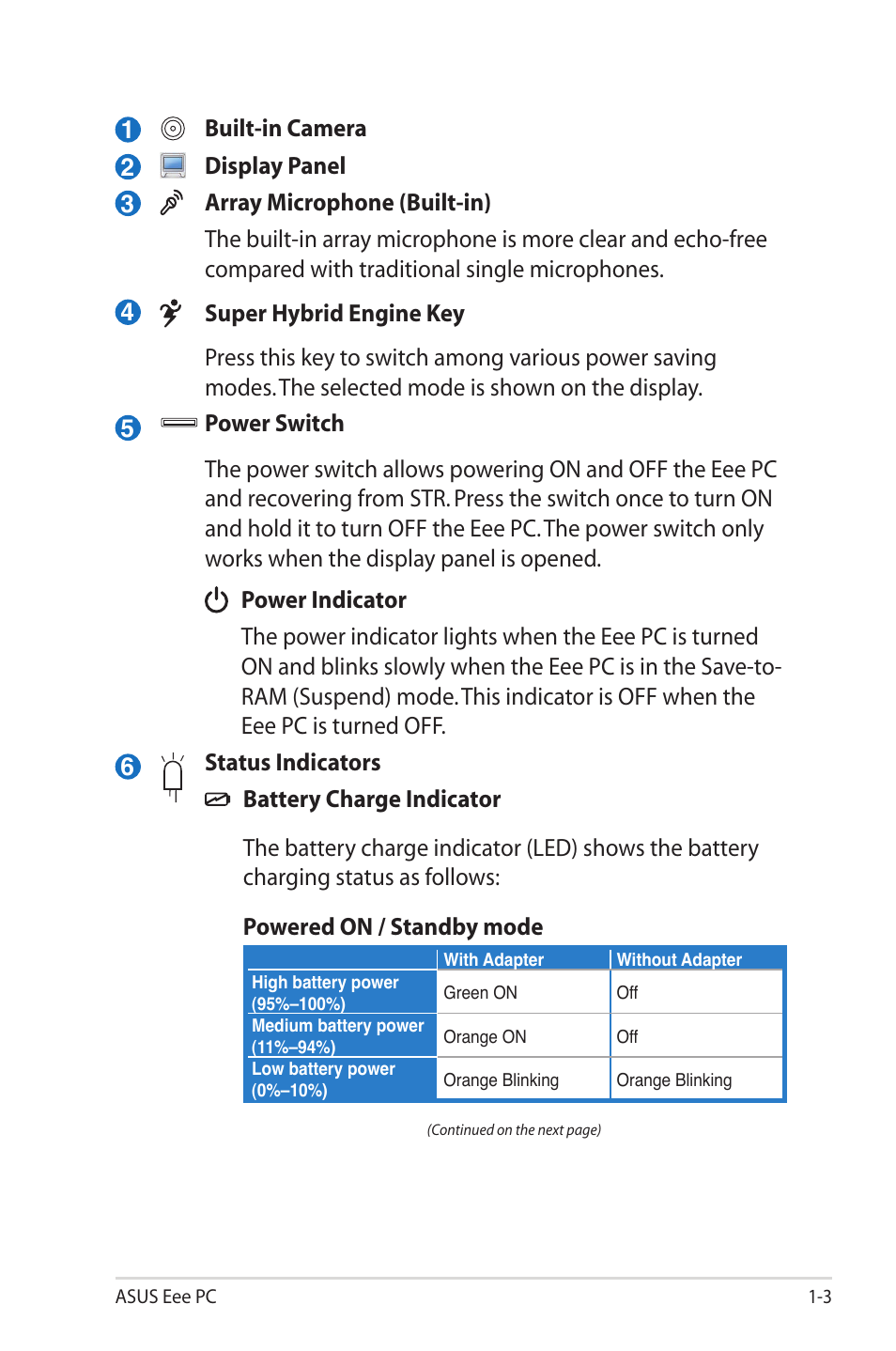 Asus Eee PC S101/XP User Manual | Page 11 / 58