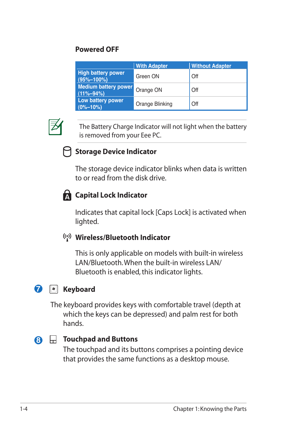 Asus Eee PC S101/XP User Manual | Page 12 / 58