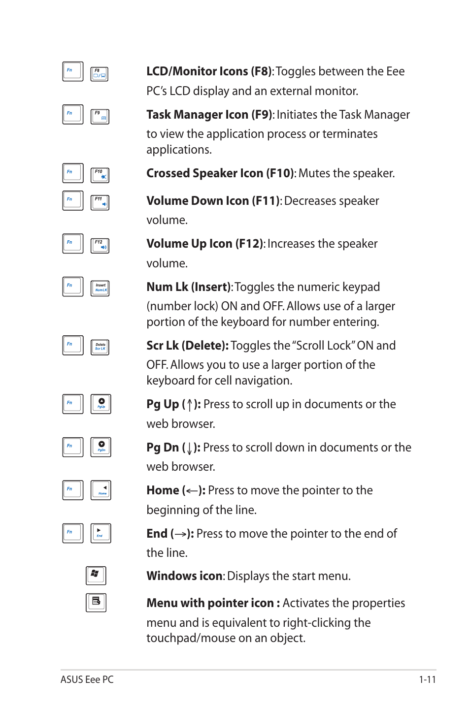 Asus Eee PC S101/XP User Manual | Page 19 / 58