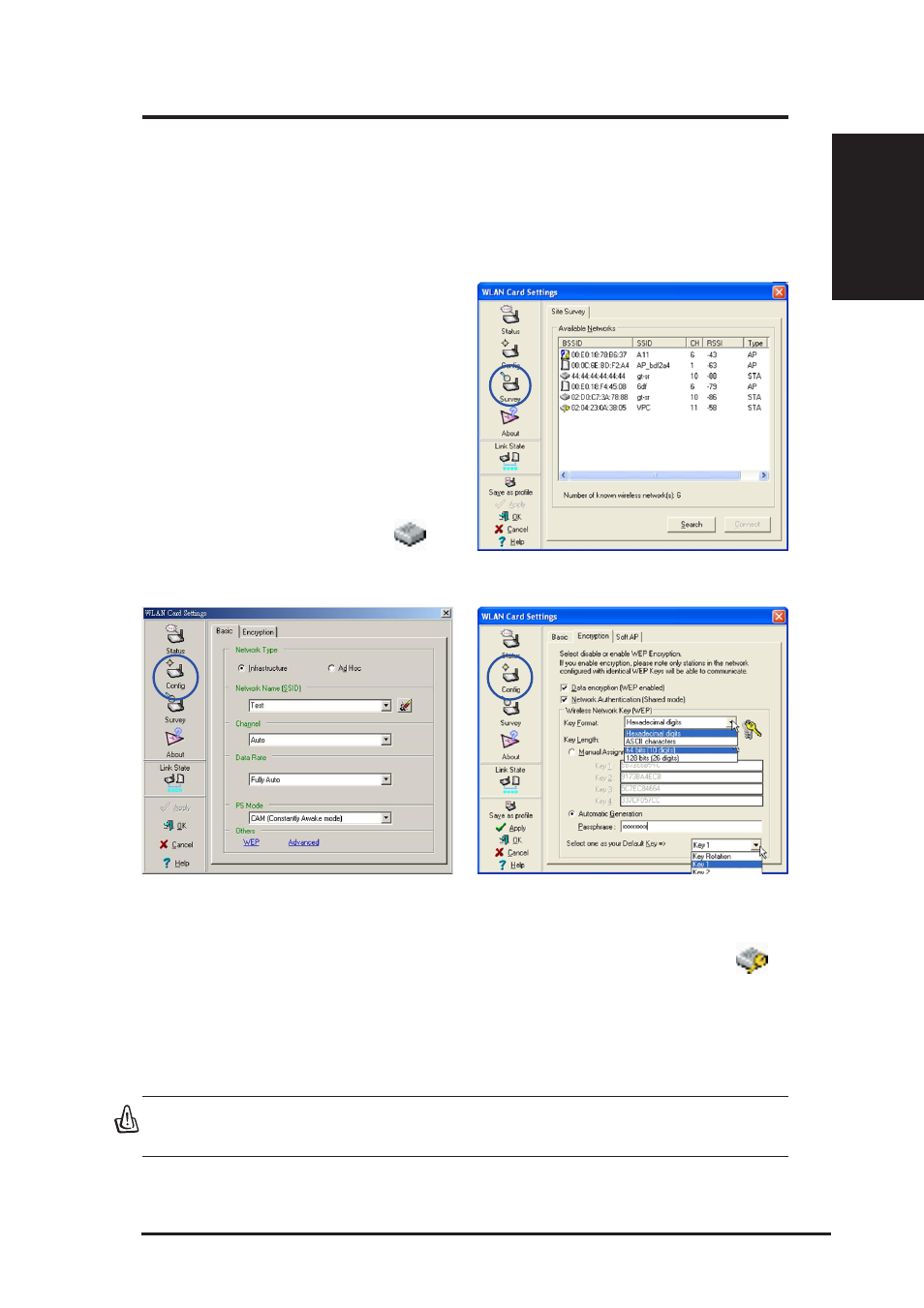 Ad hoc, Quick start guide | Asus WL-100gE User Manual | Page 21 / 22