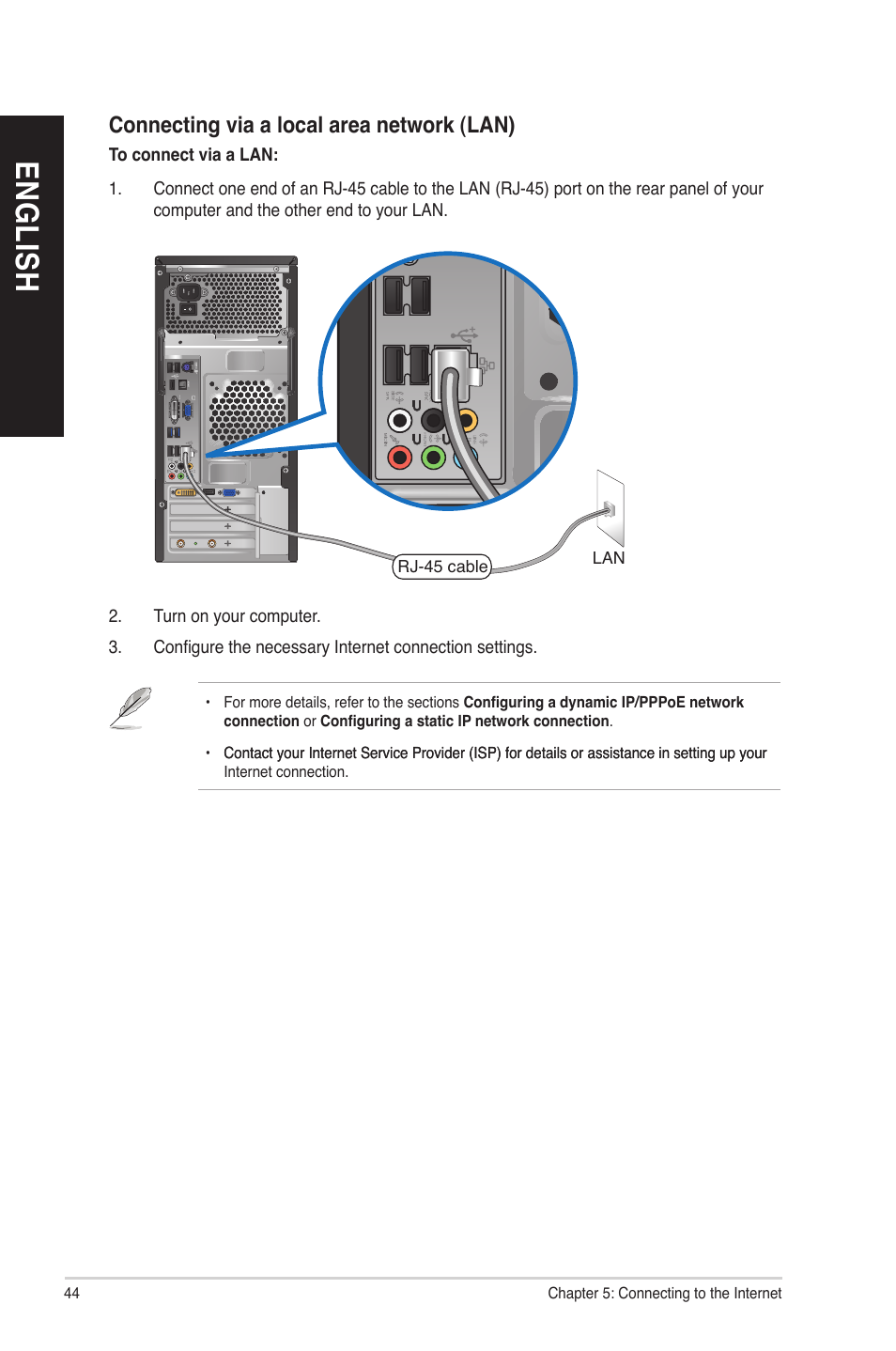 En gl is h en gl is h en gl is h en gl is h | Asus CM6850 User Manual | Page 44 / 70