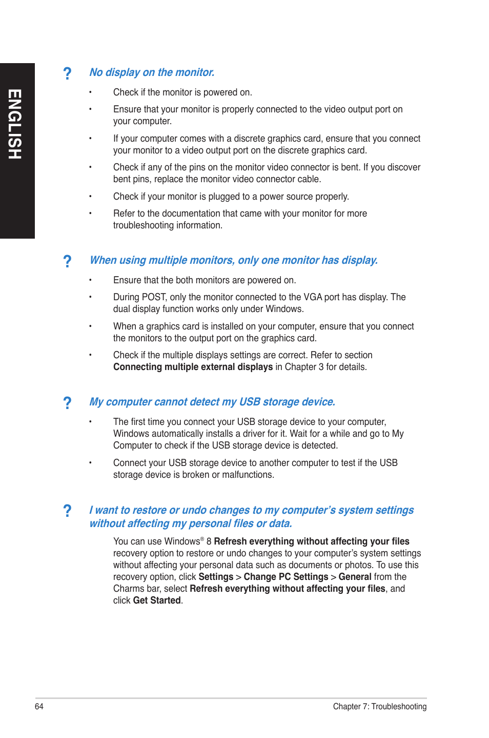 En gl is h en gl is h en gl is h en gl is h | Asus CM6850 User Manual | Page 64 / 70