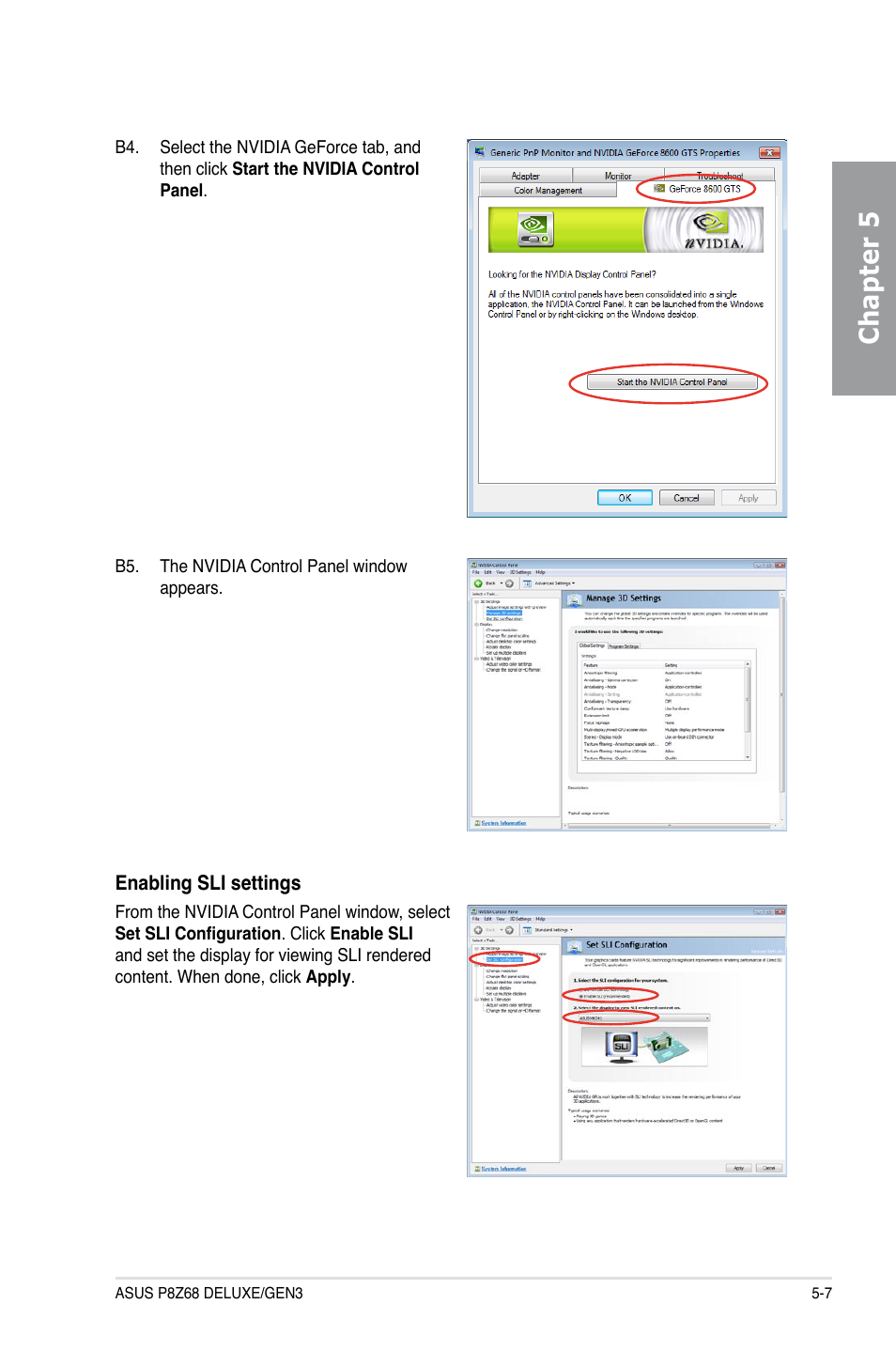 Chapter 5 | Asus P8Z68 DELUXE/GEN3 User Manual | Page 143 / 148