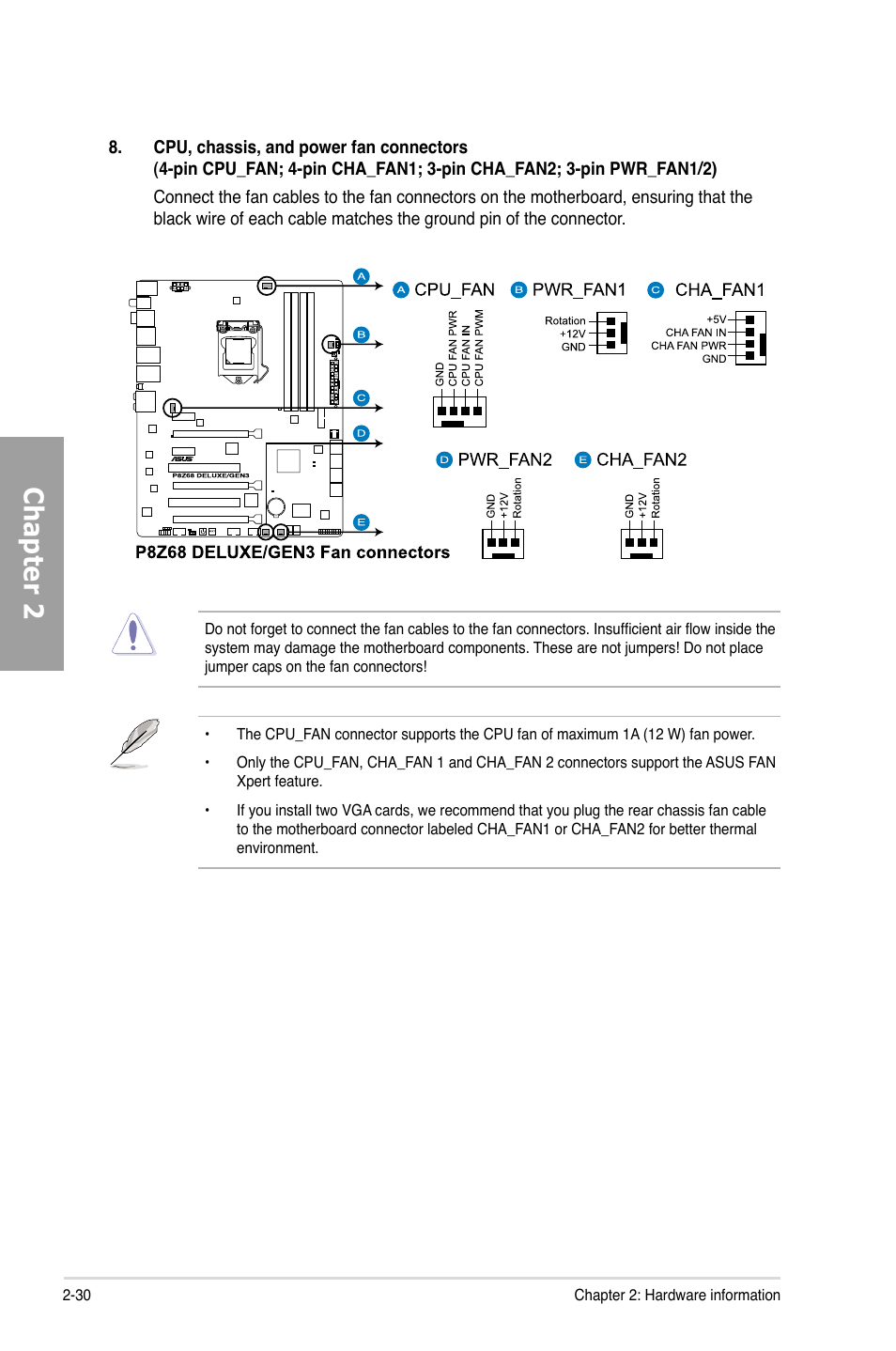 Chapter 2 | Asus P8Z68 DELUXE/GEN3 User Manual | Page 48 / 148