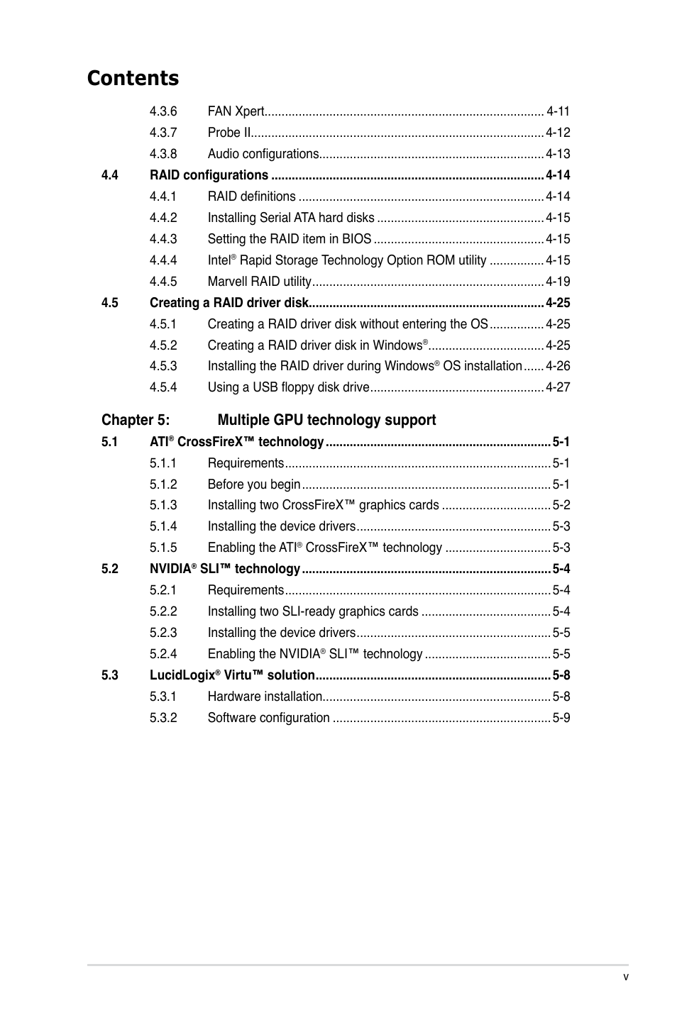 Asus P8Z68 DELUXE/GEN3 User Manual | Page 5 / 148