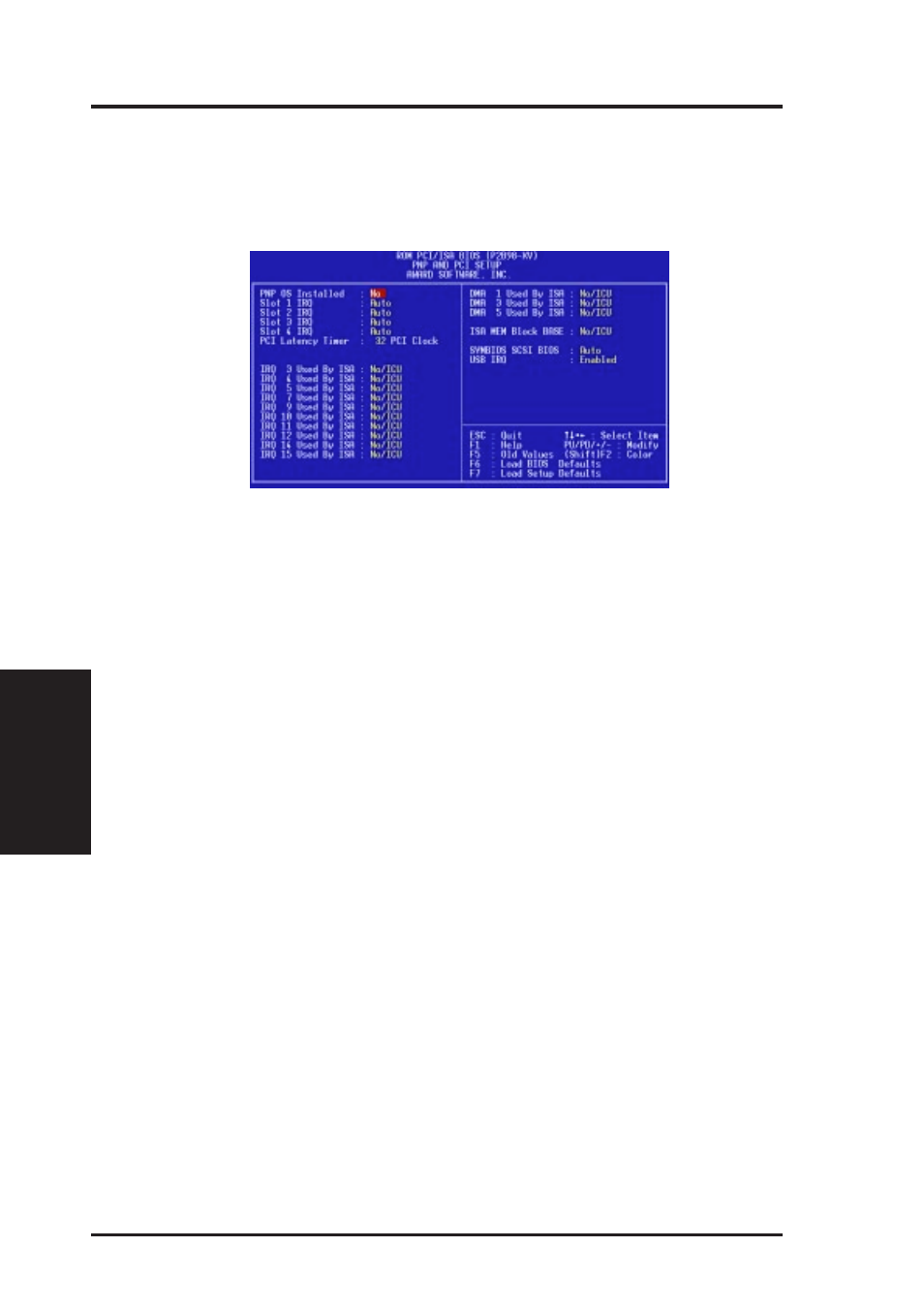 Iv. bios software, Pnp and pci setup | Asus P2B98-XV User Manual | Page 48 / 88