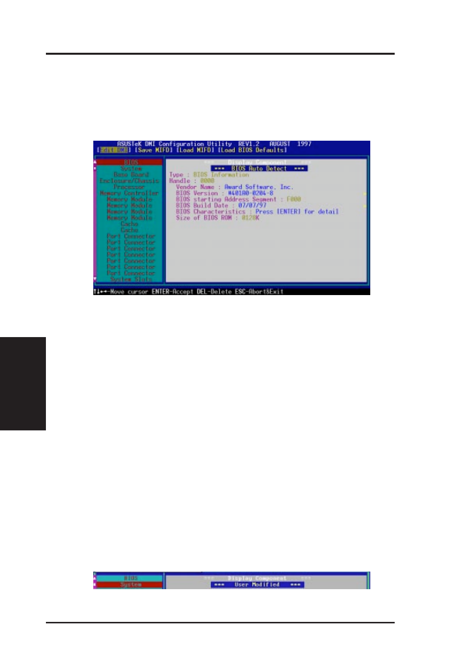 D. dmi configuration utility, Using the asus dmi configuration utility | Asus P2B98-XV User Manual | Page 82 / 88