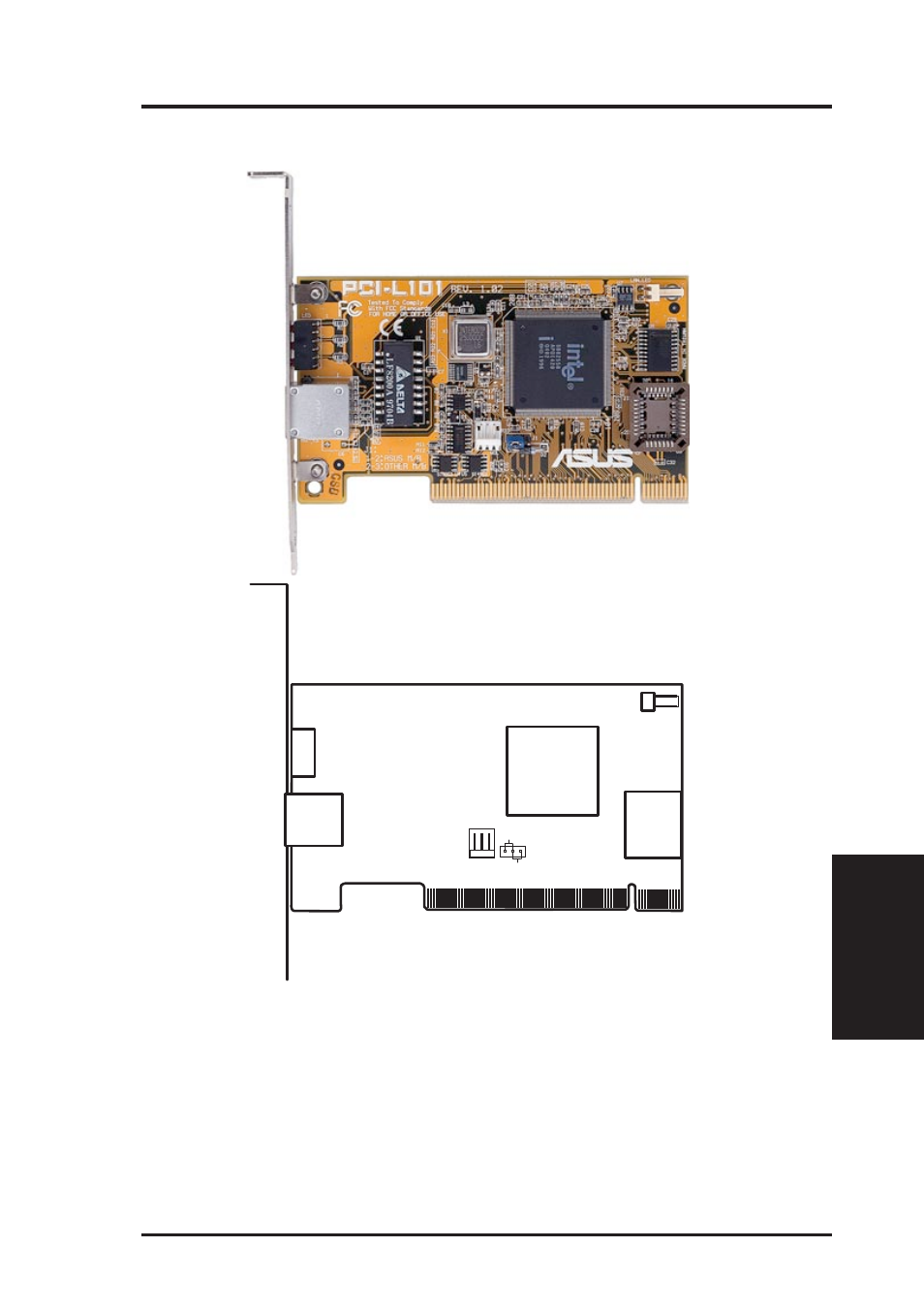 Vi. asus lan card, Asus pci-l101 fast ethernet card (optional) | Asus P2B98-XV User Manual | Page 85 / 88