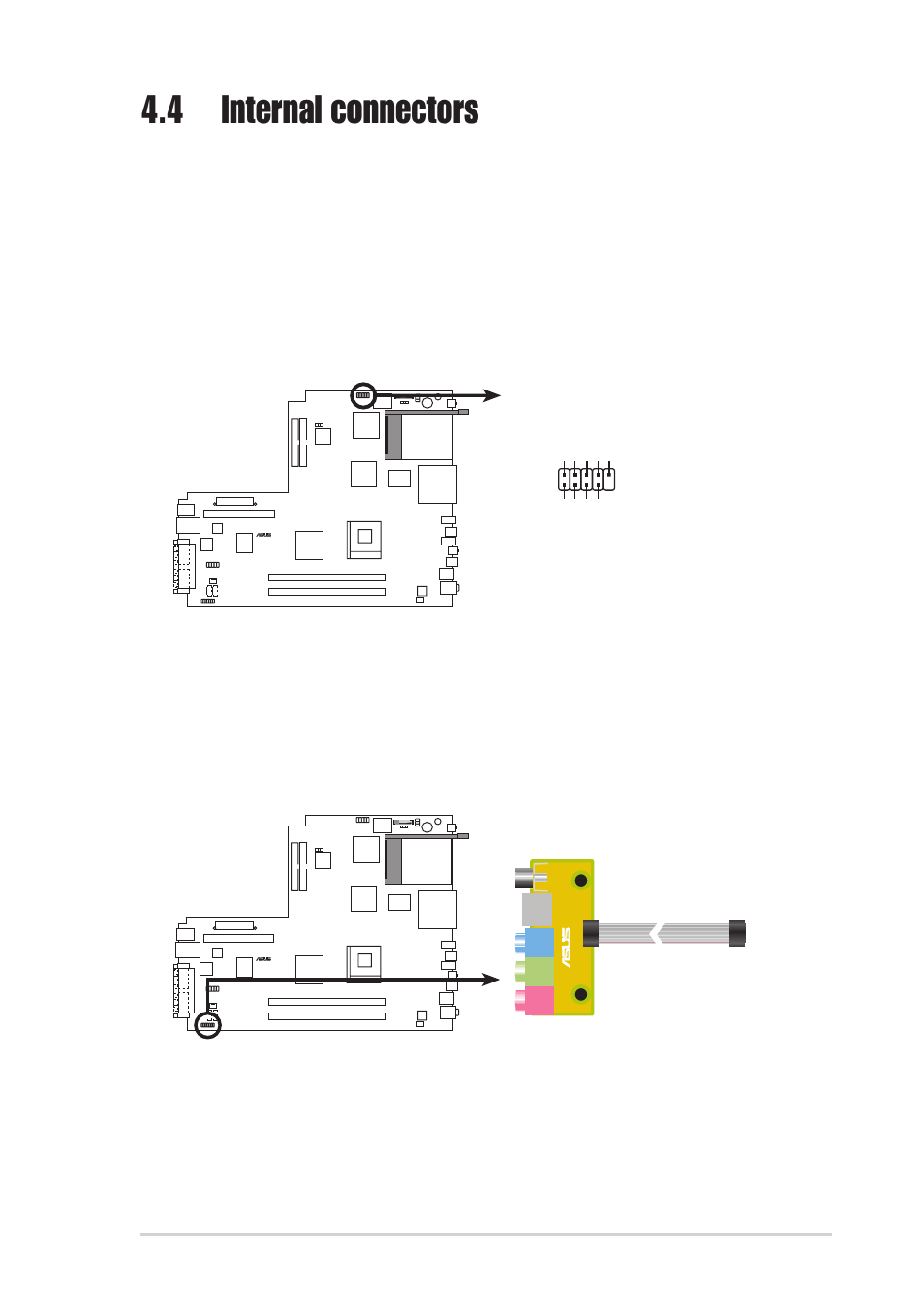 4 internal connectors | Asus Pundit-R User Manual | Page 65 / 98