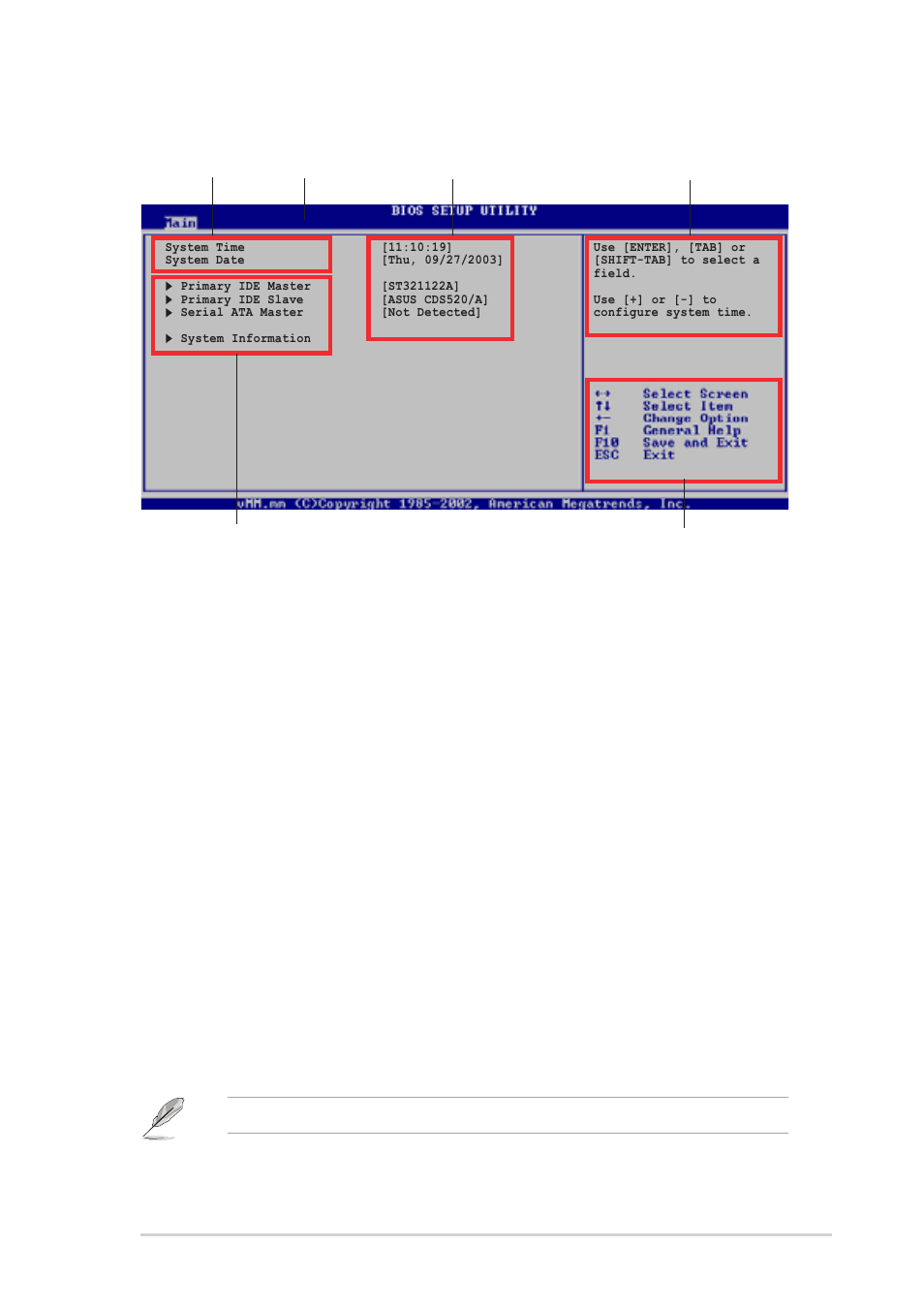 2 menu bar, 1 bios menu screen 5.2.3 navigation keys | Asus Pundit-R User Manual | Page 77 / 98