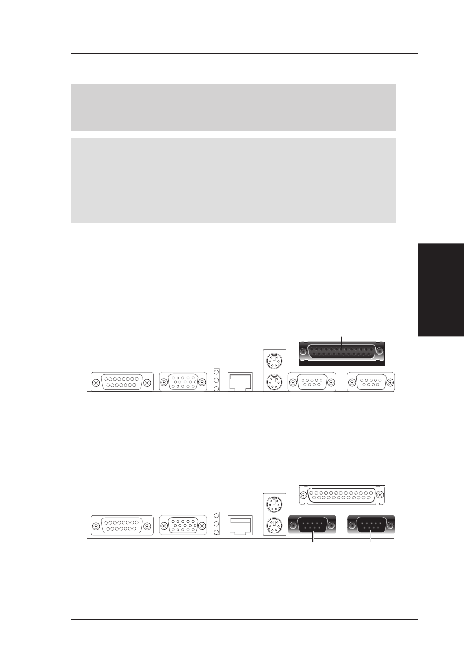 Hardware setup, 8 external connectors, 1 back panel connectors | Asus SP98-N User Manual | Page 27 / 112