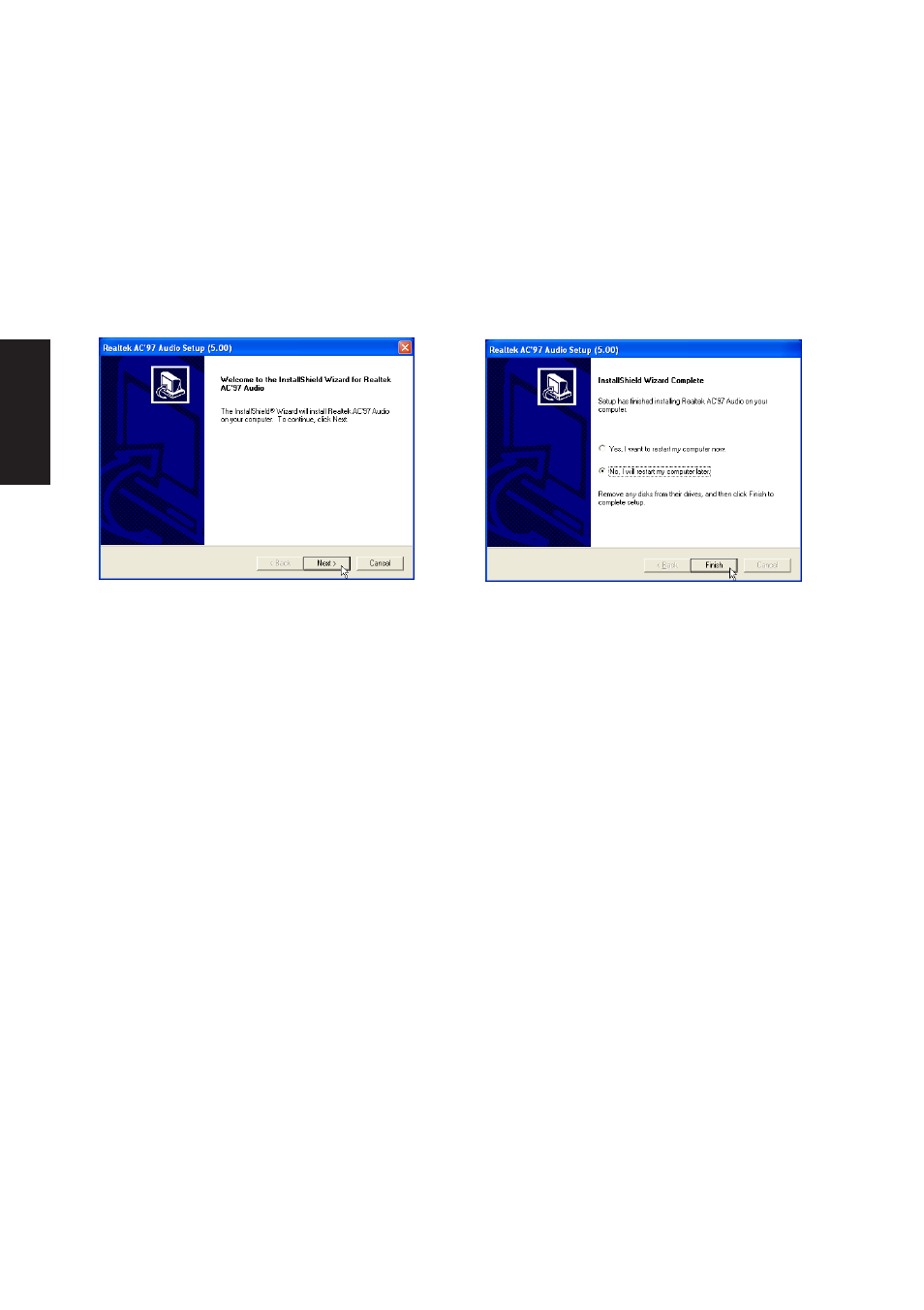 Audio setup | Asus Z92U User Manual | Page 24 / 120