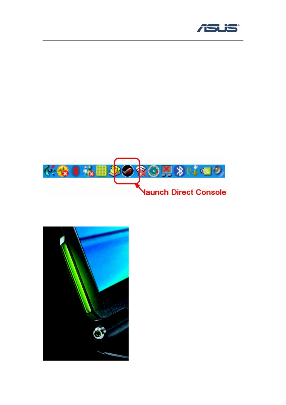 Chapter 1 asus direct console, 1 instruction, 2 how to set direct console | 1 direct flash, Chapter 1, Asus direct console, Instruction, How to set direct console, Direct flash | Asus G1 User Manual | Page 3 / 9