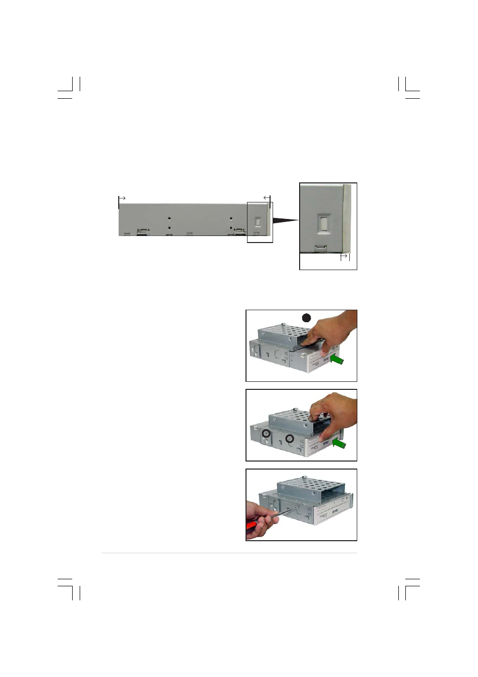 Installing a new optical drive | Asus Pundit-R350 User Manual | Page 36 / 94