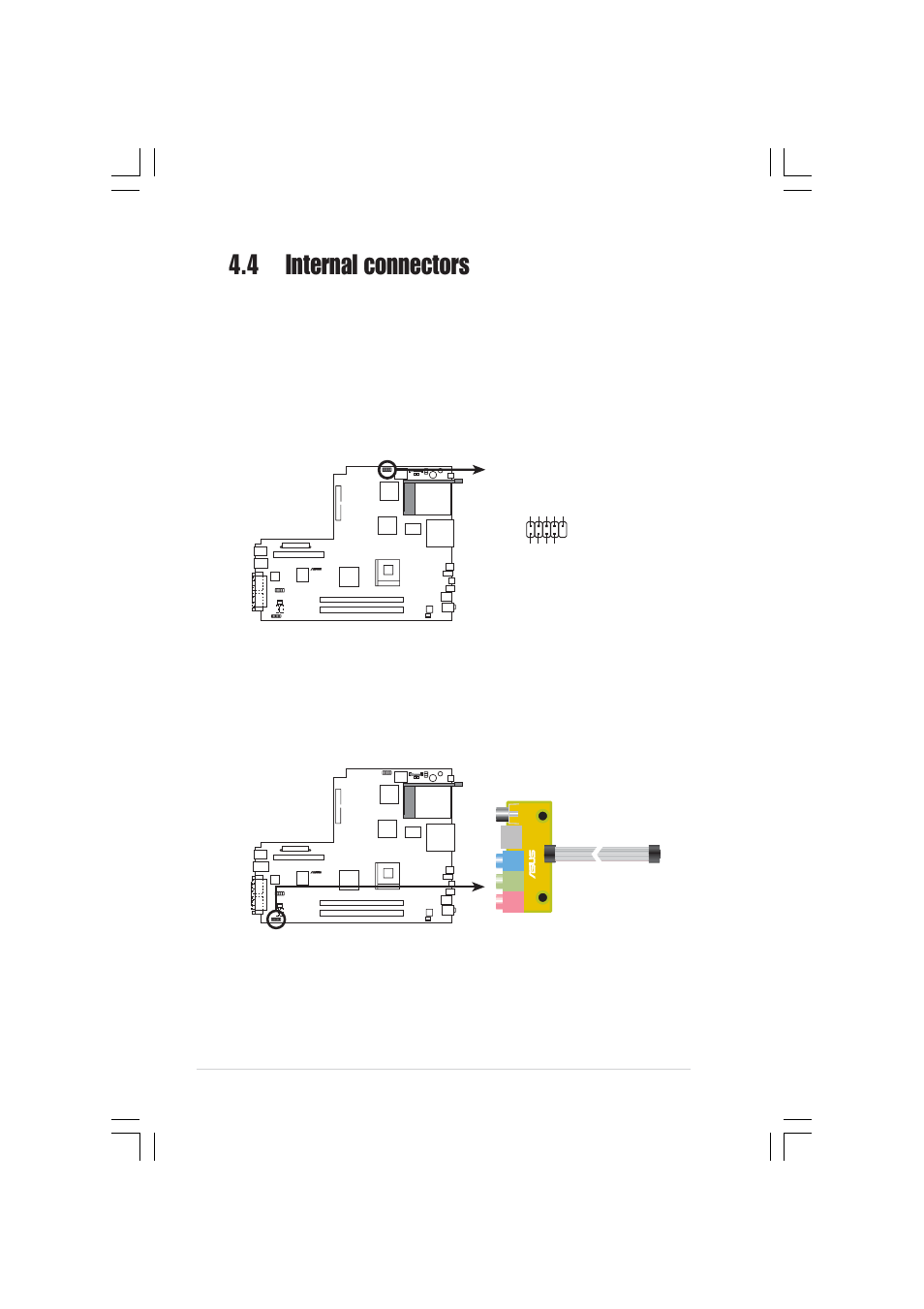 4 internal connectors | Asus Pundit-R350 User Manual | Page 62 / 94