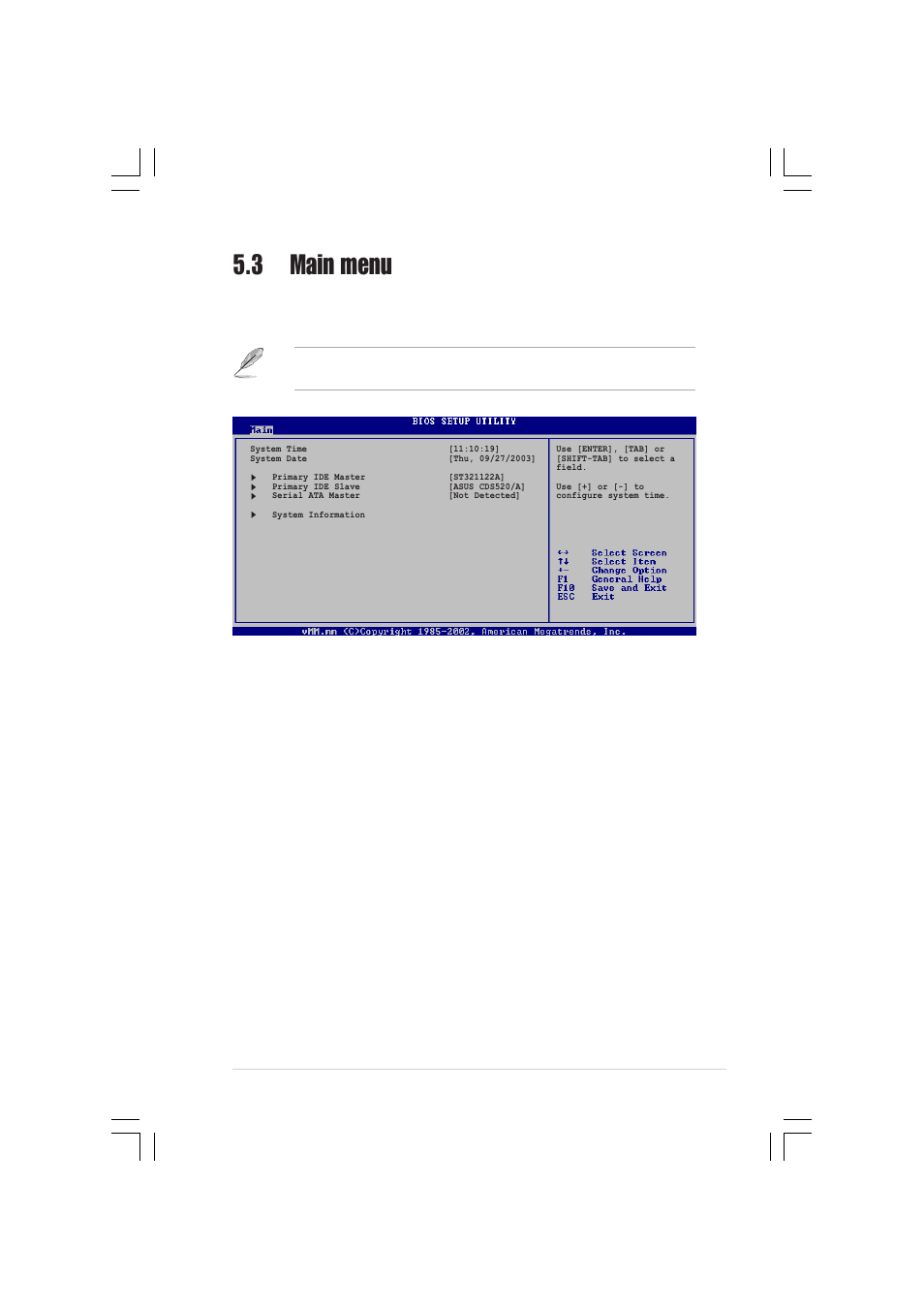 3 main menu | Asus Pundit-R350 User Manual | Page 75 / 94