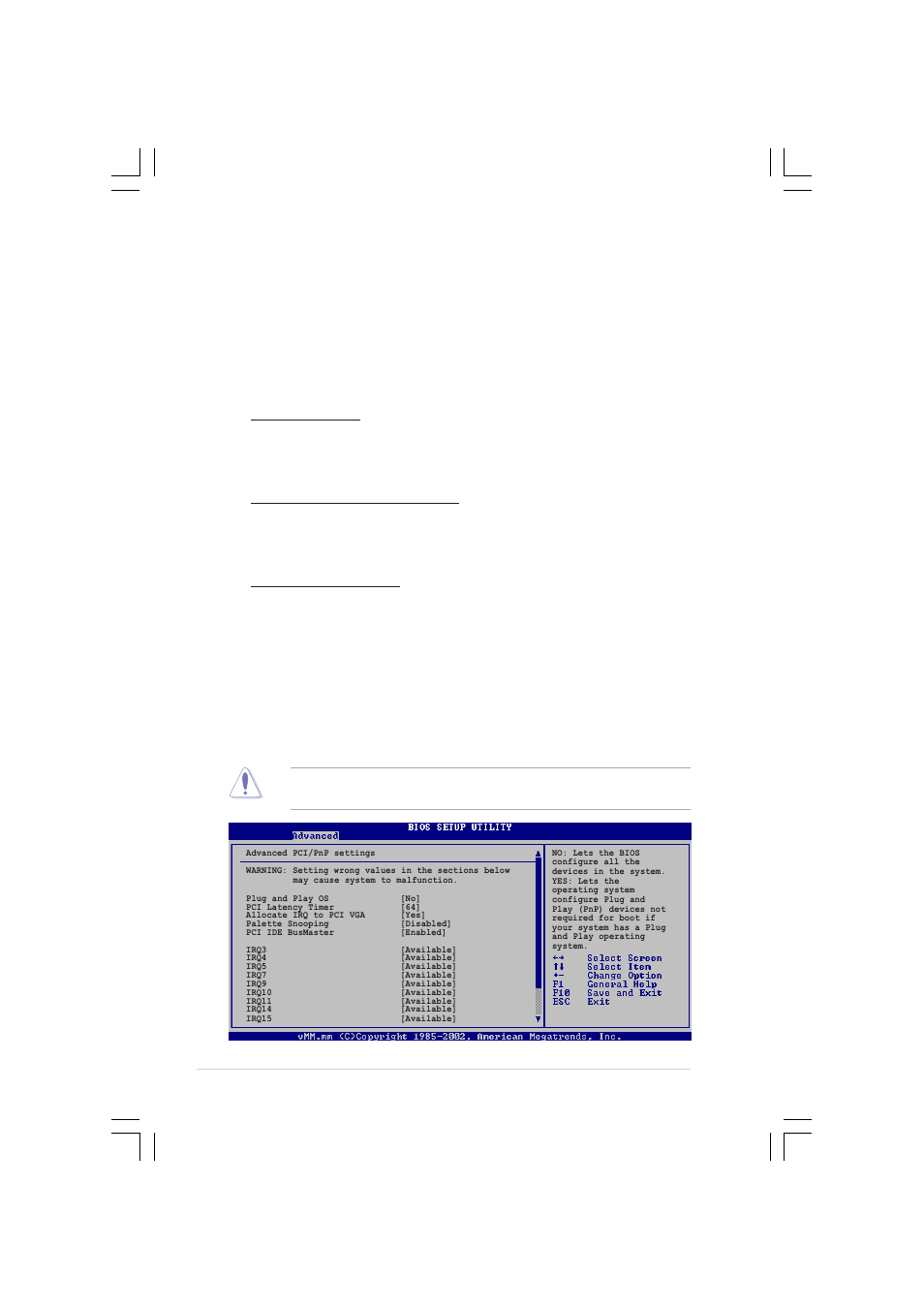 4 pcipnp, Parallel port address [378, Parallel port mode [epp+ecp | 82 chapter 5: bios setup | Asus Pundit-R350 User Manual | Page 82 / 94