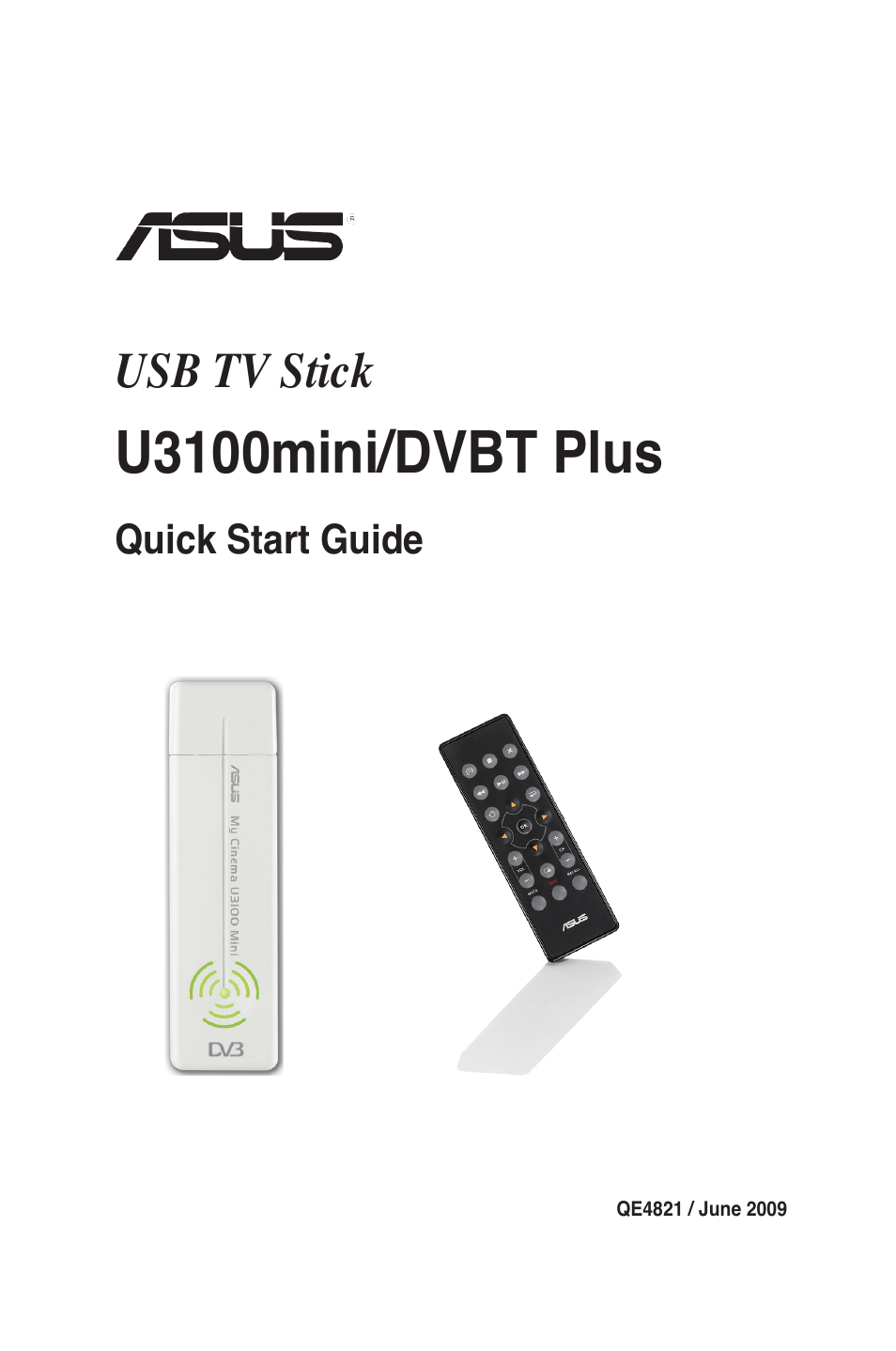 Asus My Cinema-U3100Mini/DVBT User Manual | 6 pages