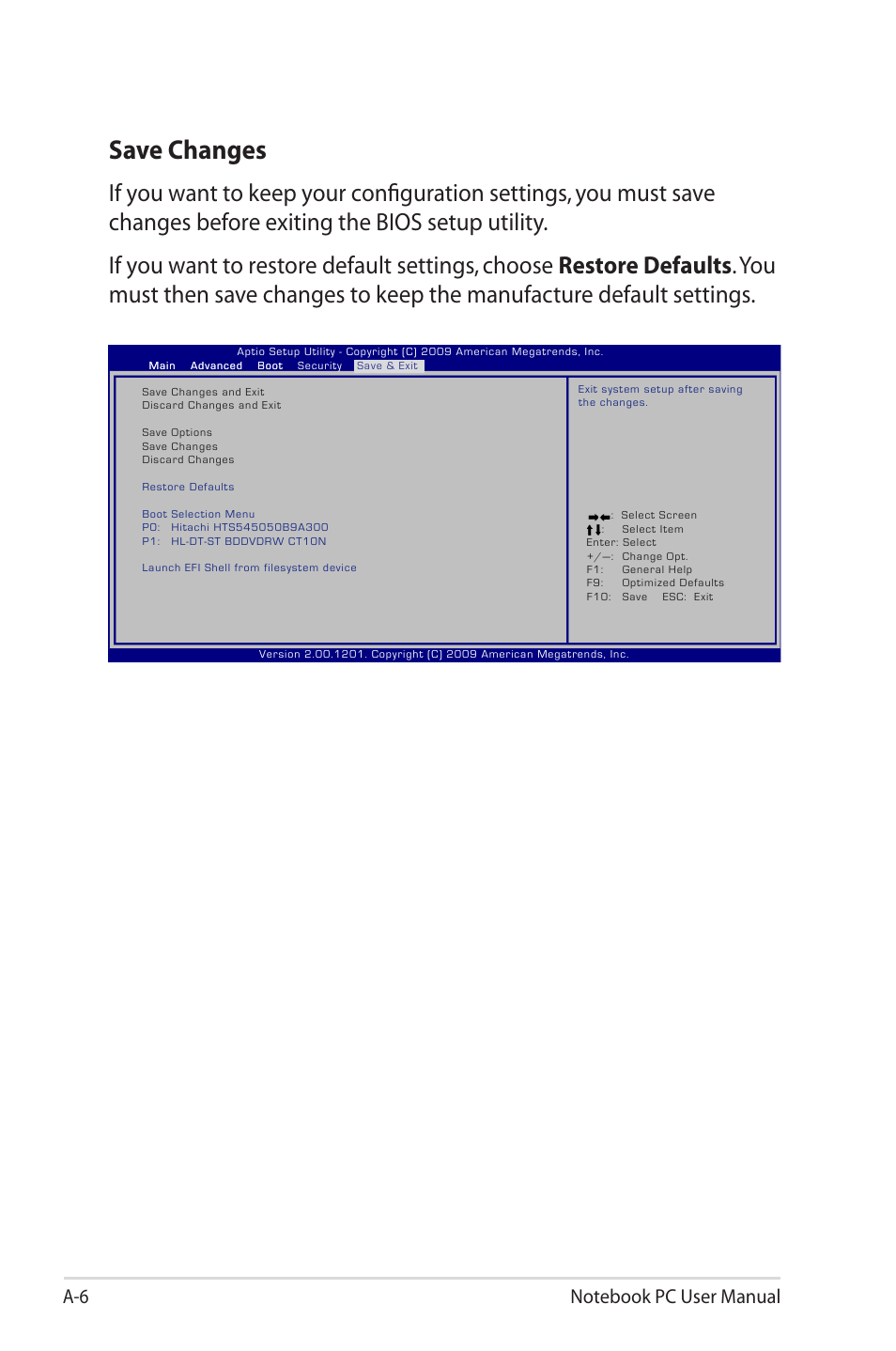 Save changes | Asus X7BSM User Manual | Page 78 / 112