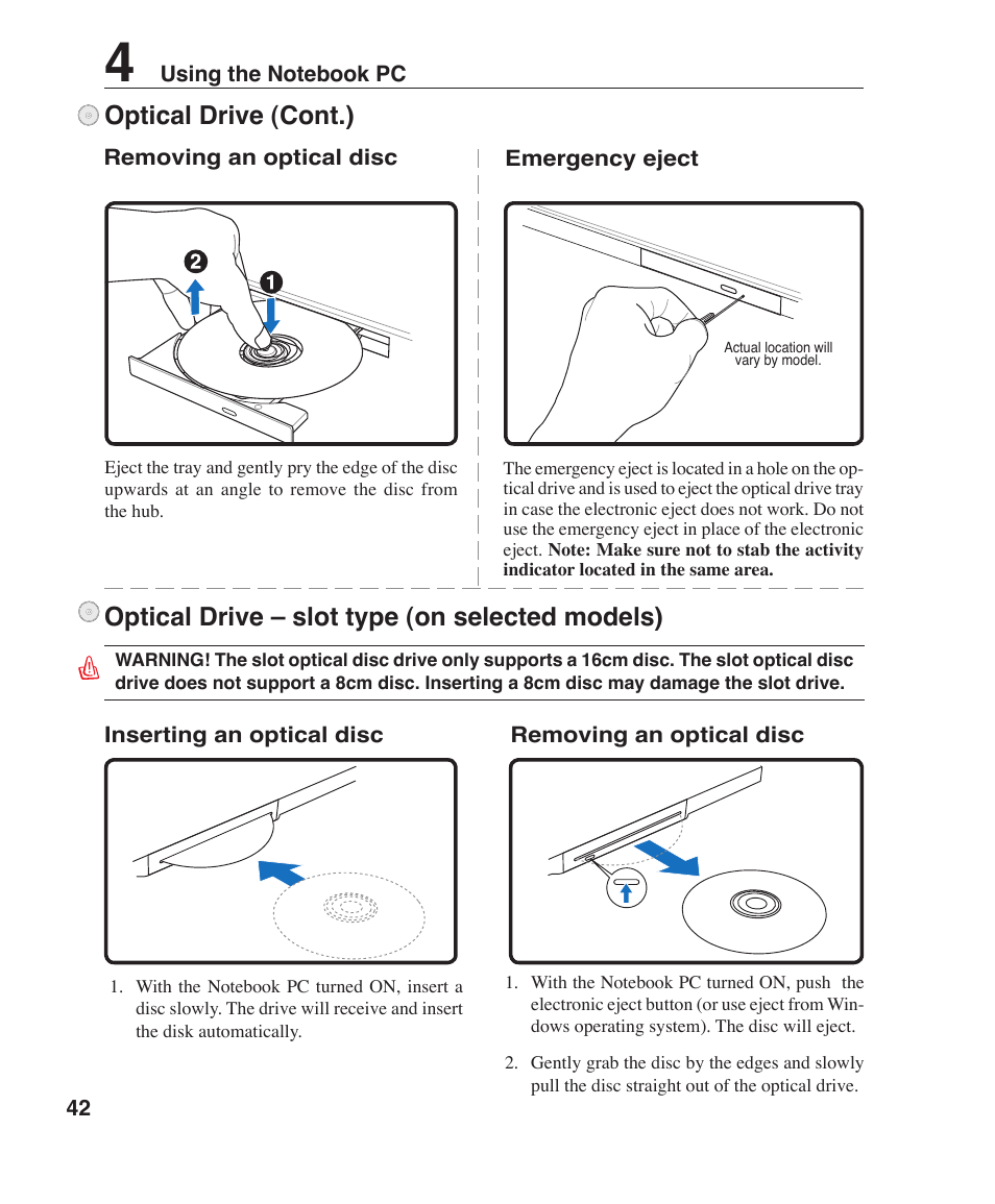 Asus W1J User Manual | Page 42 / 79