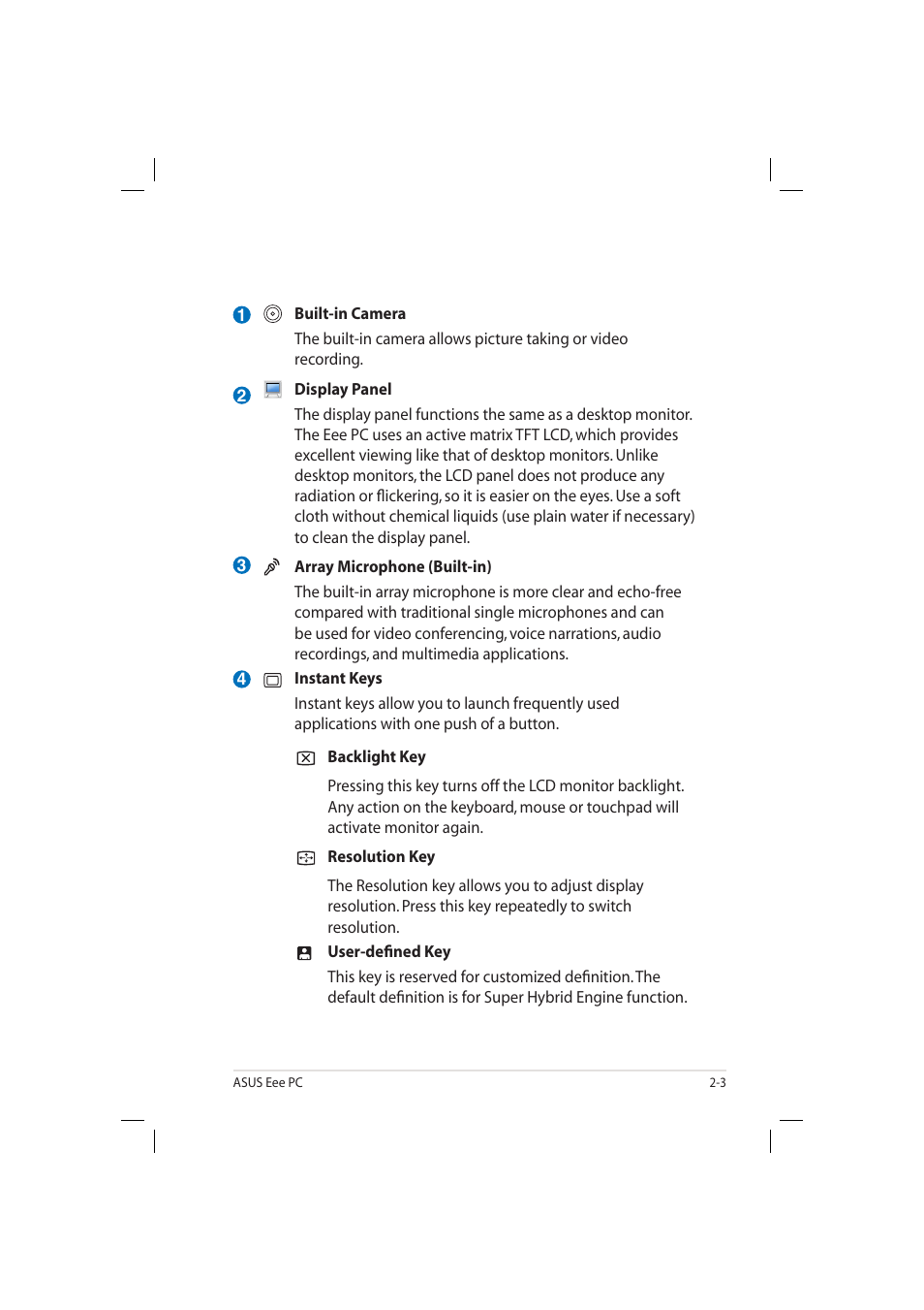 Asus Eee PC 904HD/XP User Manual | Page 15 / 82