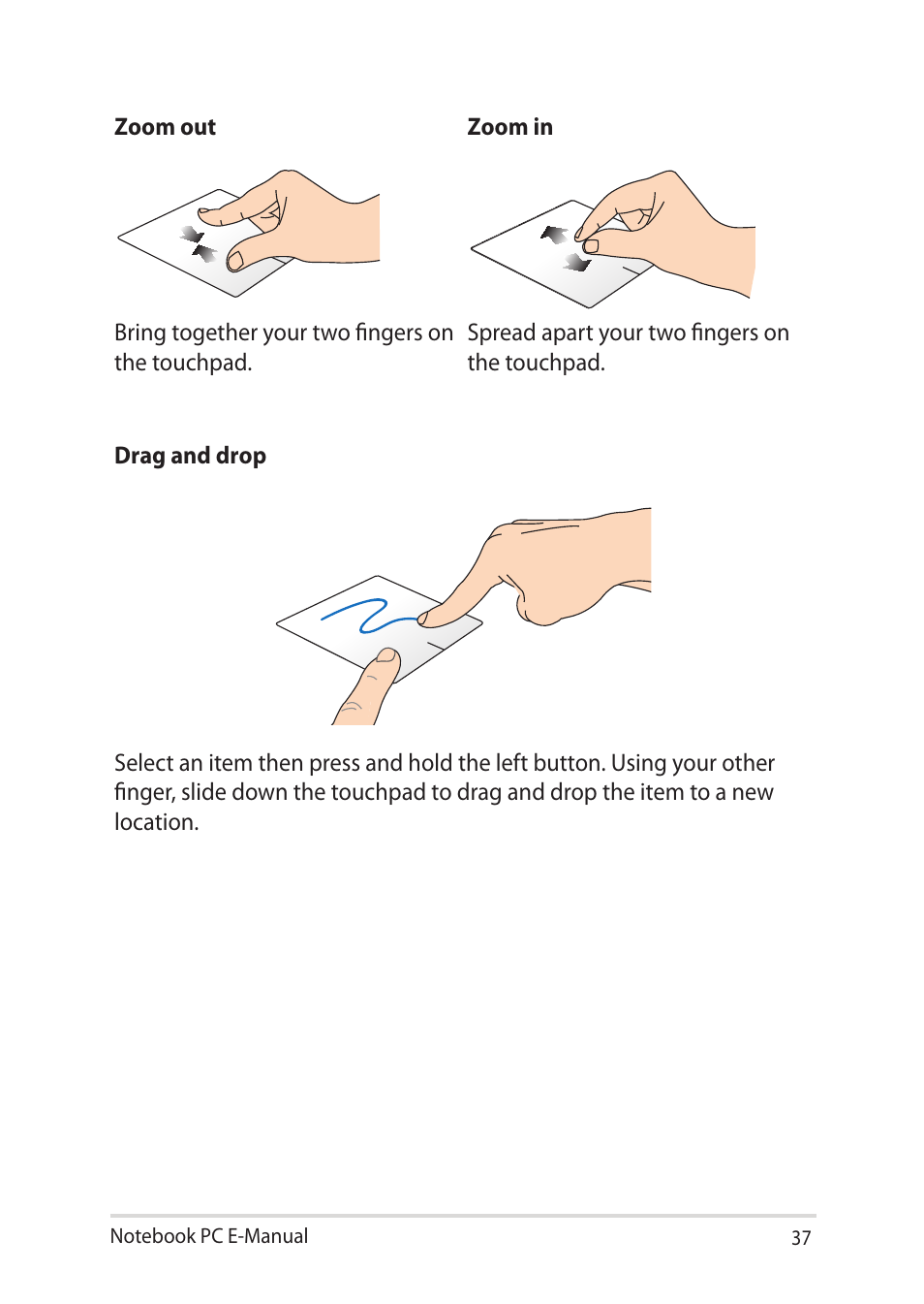 Asus Notebook PC (E-Manual) User Manual | Page 37 / 130