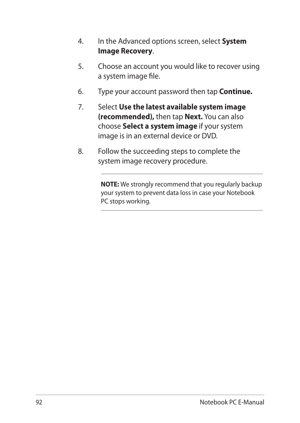 Asus Notebook PC (E-Manual) User Manual | Page 92 / 130