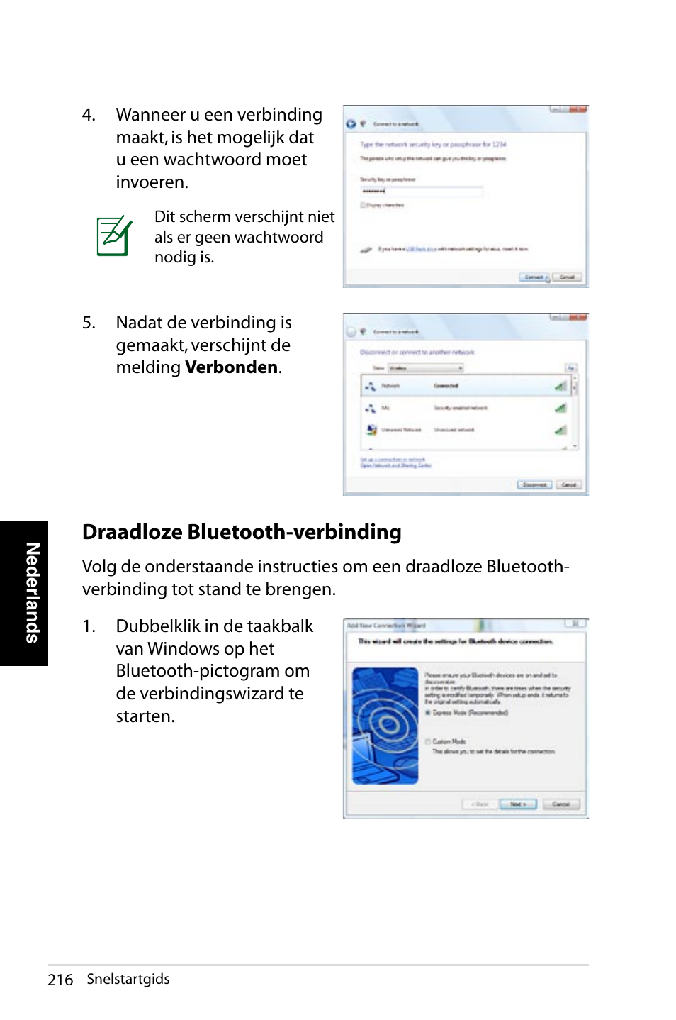 Draadloze bluetooth-verbinding | Asus NOVA (P20/P22) User Manual | Page 216 / 280