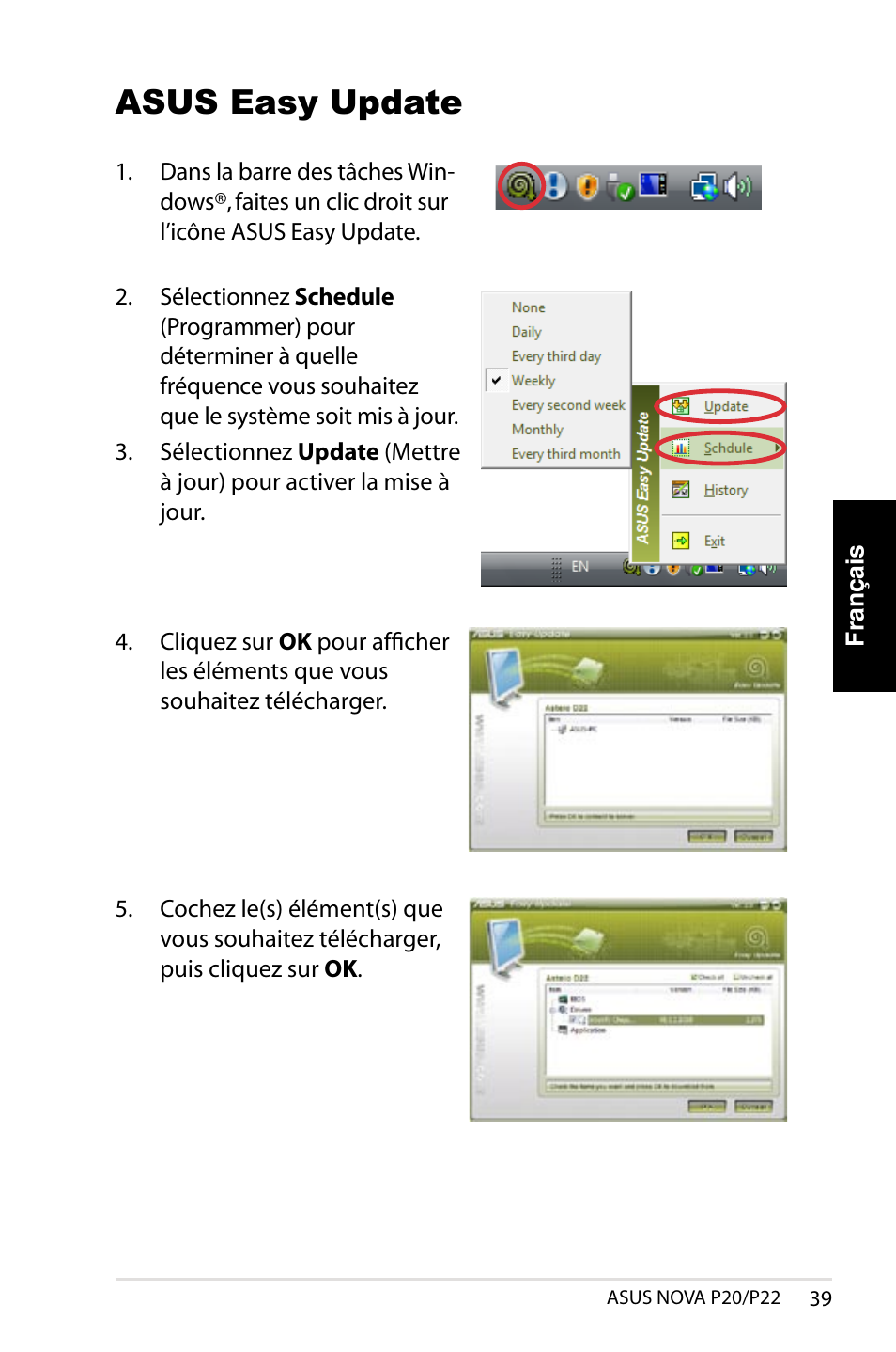 Asus easy update | Asus NOVA (P20/P22) User Manual | Page 39 / 280