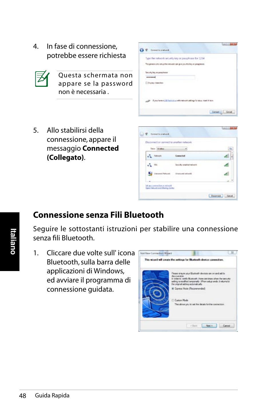 Connessione senza fili bluetooth | Asus NOVA (P20/P22) User Manual | Page 48 / 280