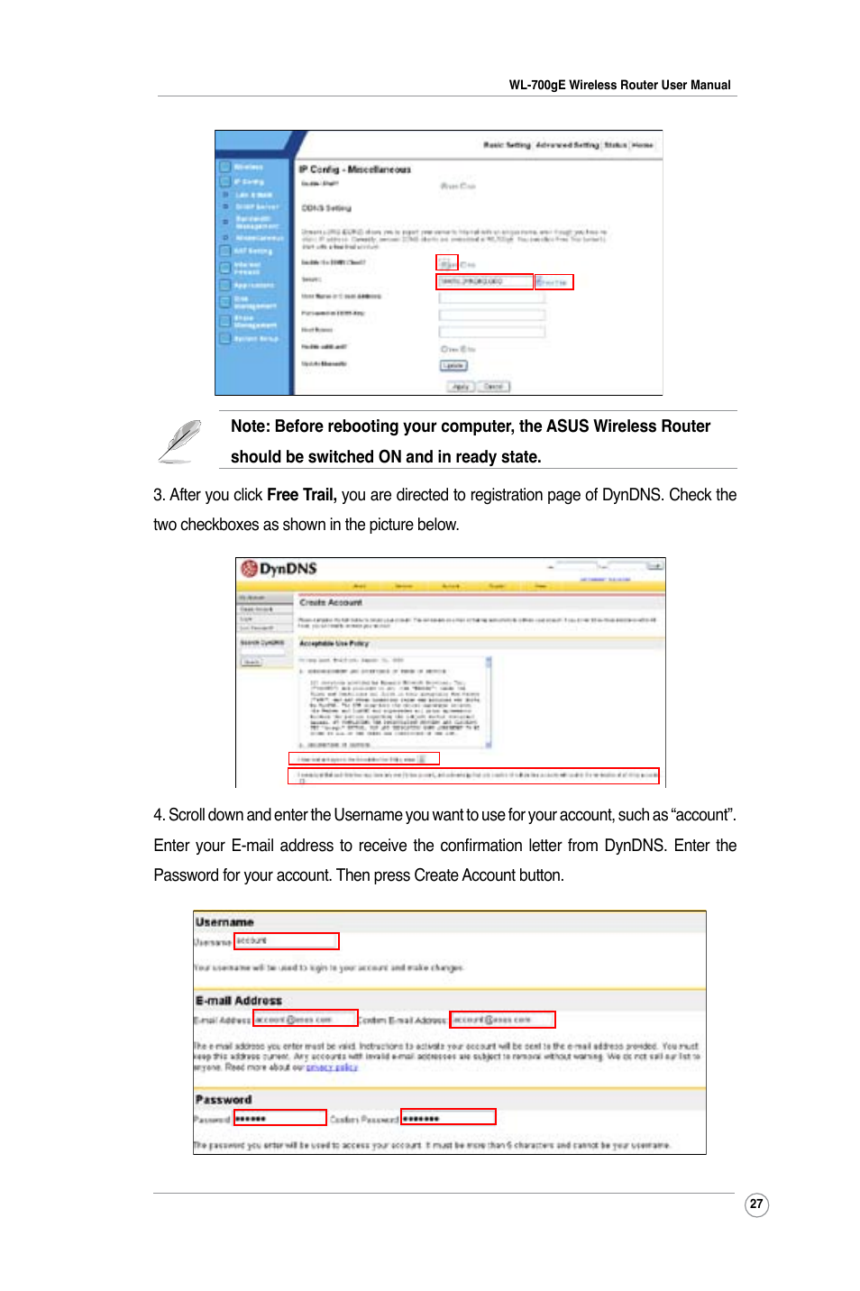 Asus WL-700gE User Manual | Page 27 / 57