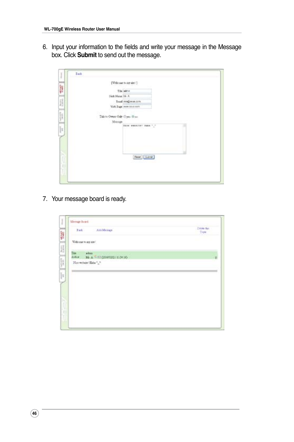 Asus WL-700gE User Manual | Page 46 / 57