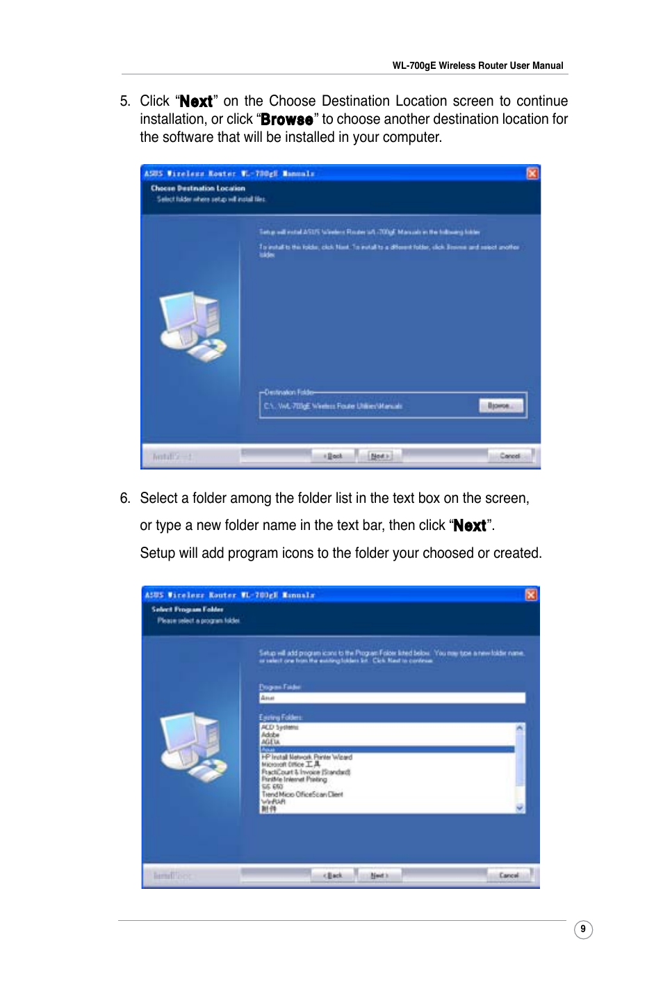 Asus WL-700gE User Manual | Page 9 / 57