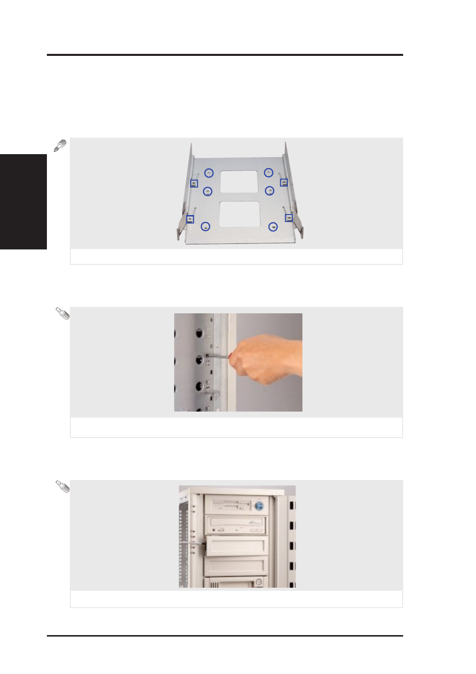 Ii. system components, Fixed storage device tray | Asus AP7500 User Manual | Page 16 / 40