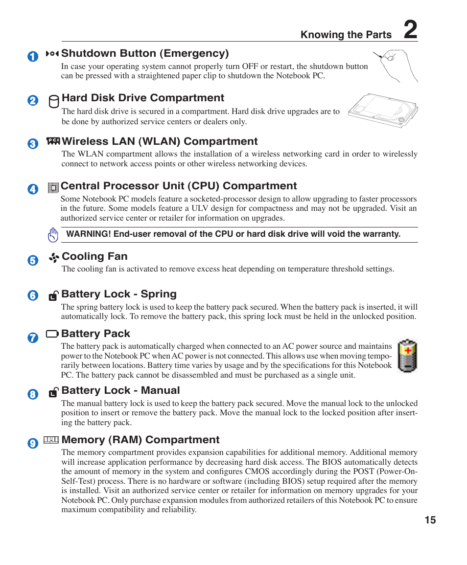 Asus Z35L User Manual | Page 15 / 71