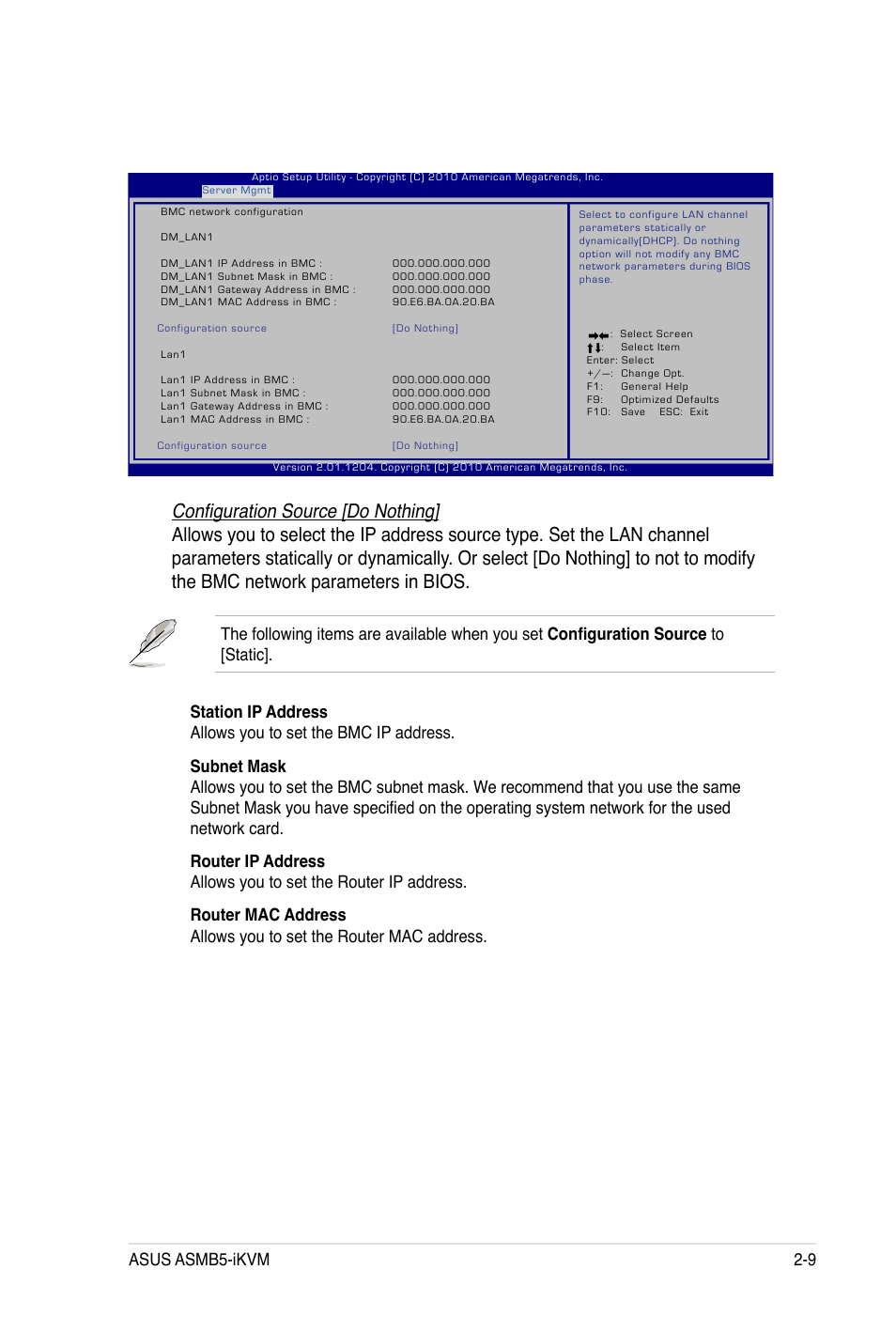 Configuration source [do nothing, Asus asmb5-ikvm 2-9 | Asus ASMB5-iKVM User Manual | Page 27 / 88