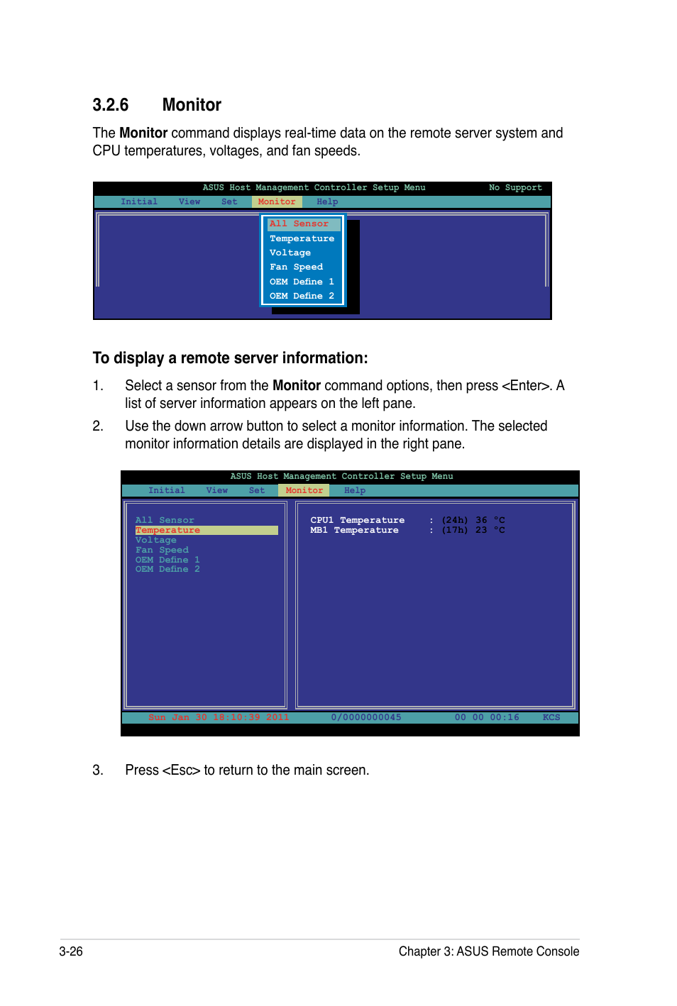 6 monitor | Asus ASMB5-iKVM User Manual | Page 60 / 88