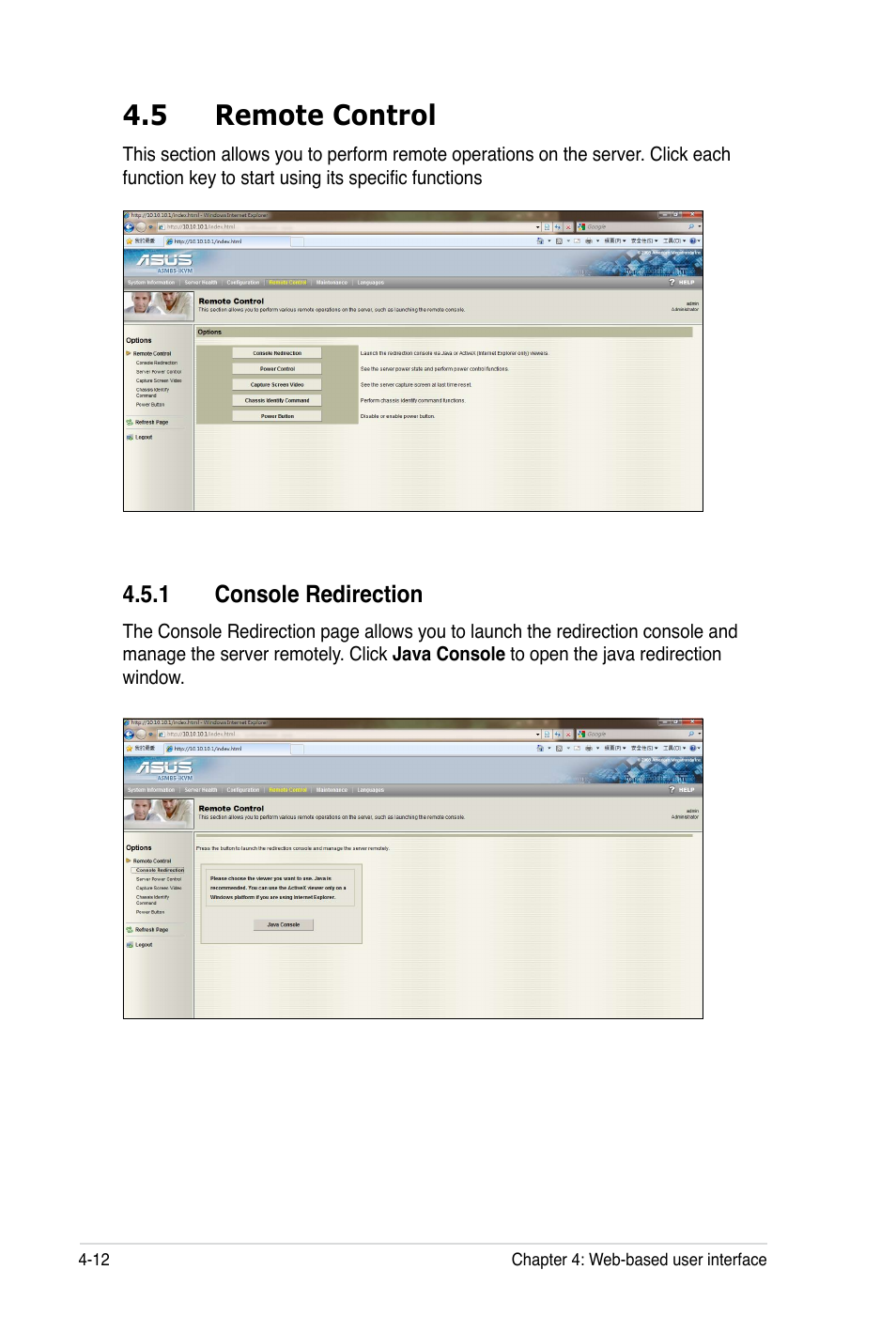 5 remote control | Asus ASMB5-iKVM User Manual | Page 74 / 88