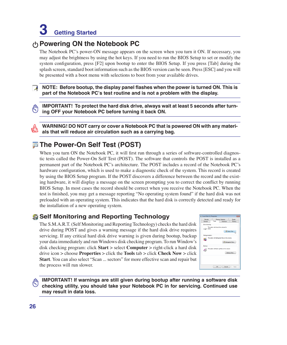 Asus G1Sn User Manual | Page 26 / 89