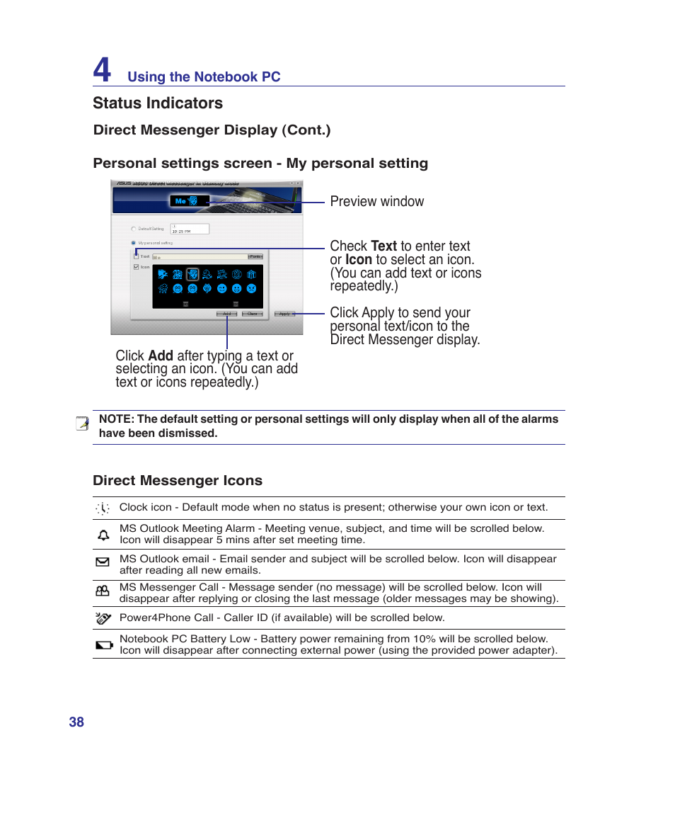 Asus G1Sn User Manual | Page 38 / 89