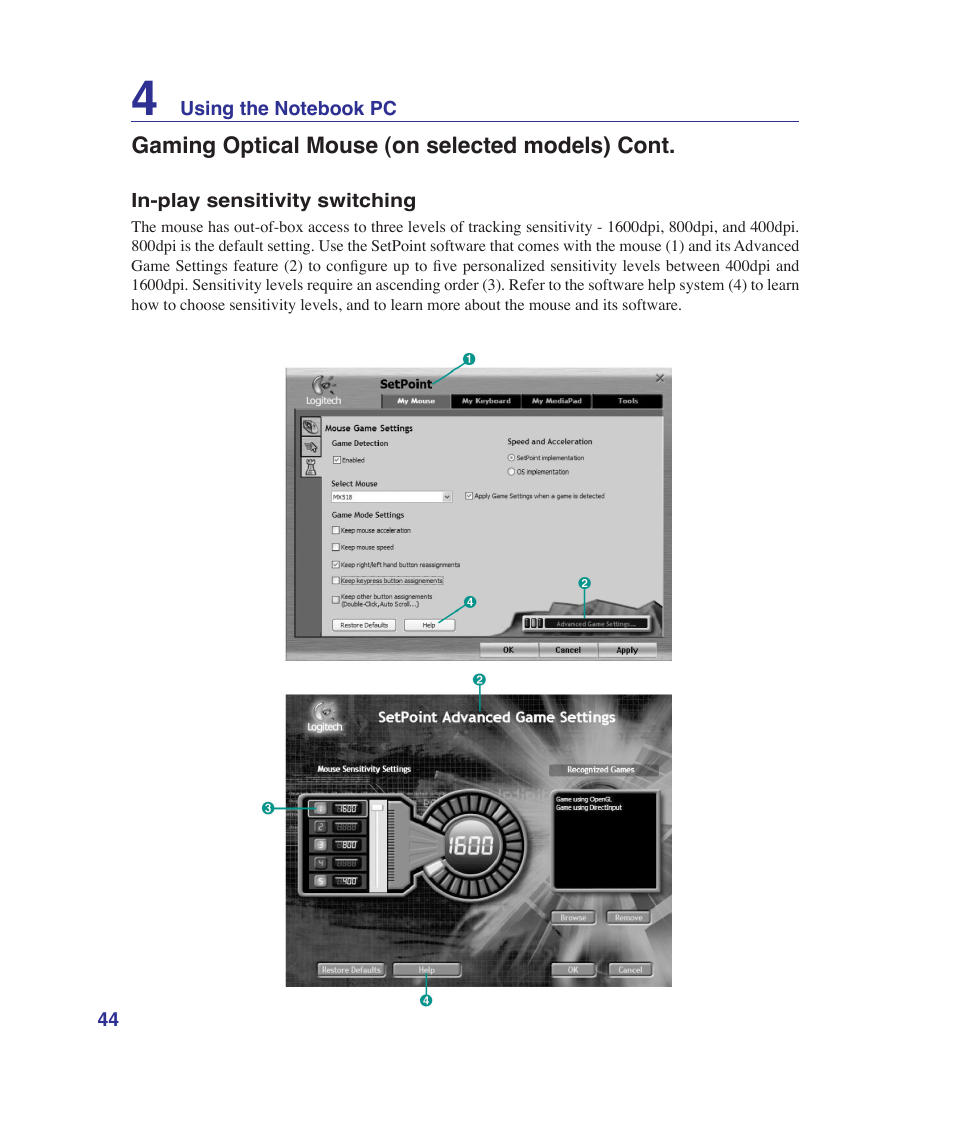 Asus G1Sn User Manual | Page 44 / 89