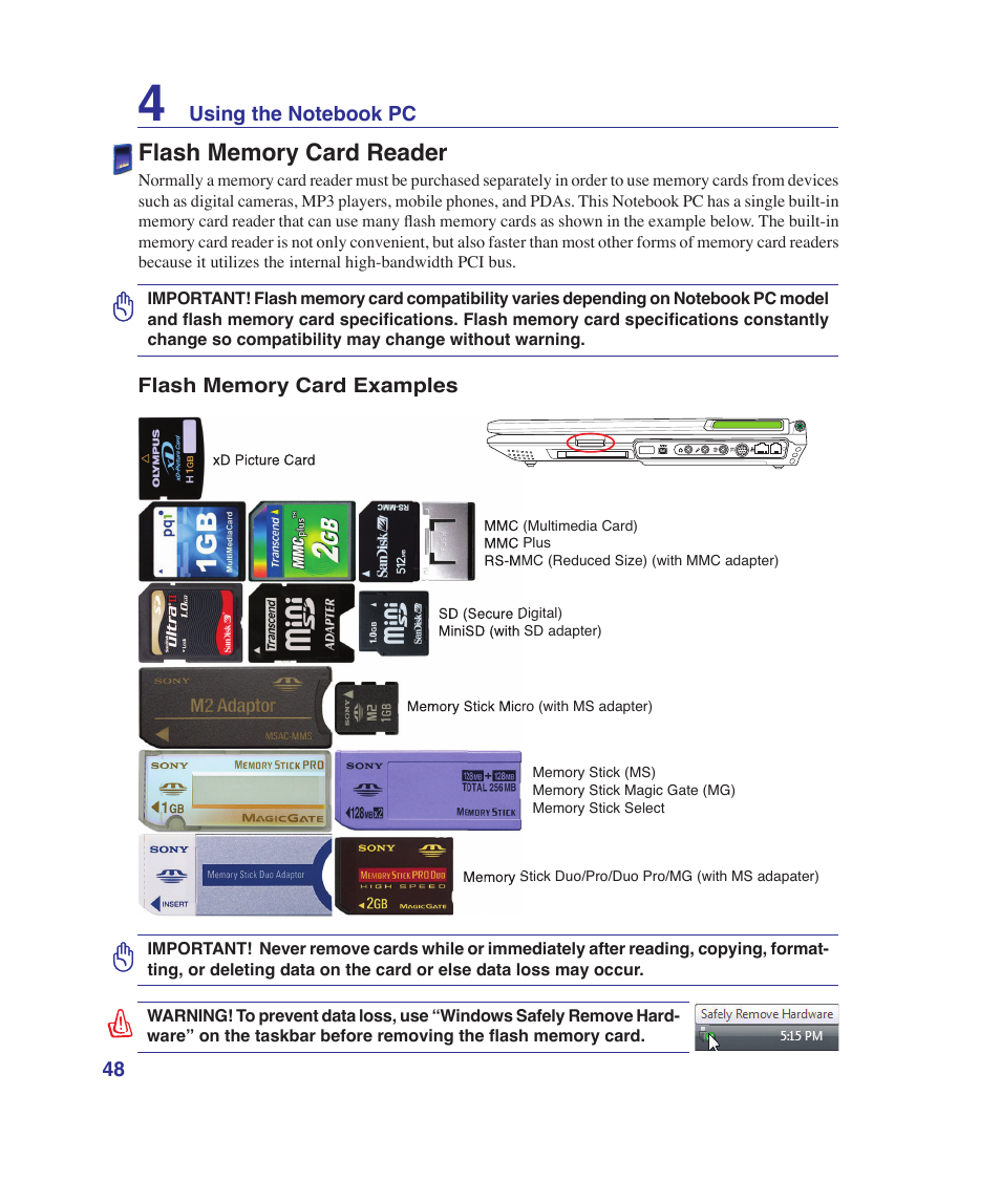 Asus G1Sn User Manual | Page 48 / 89