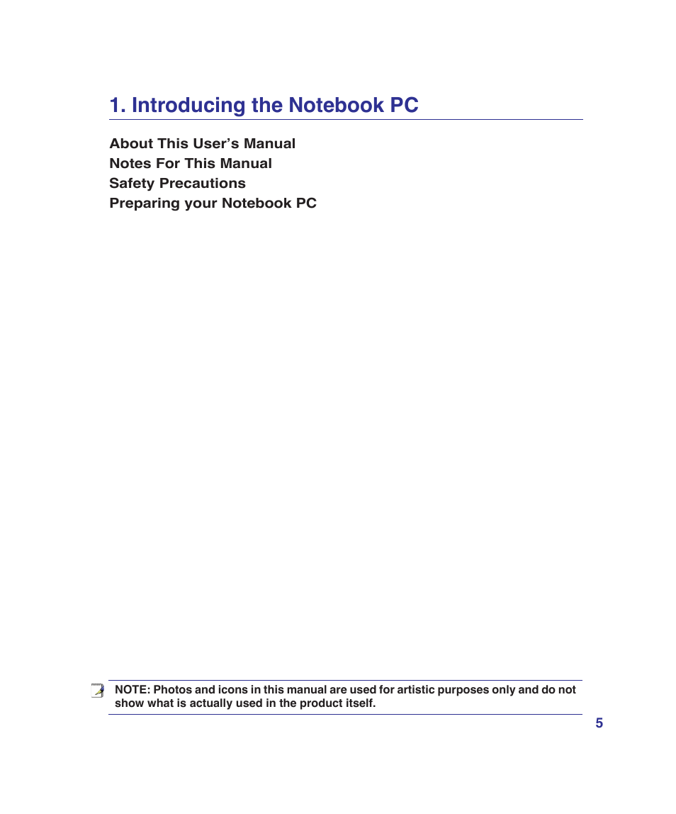 Asus G1Sn User Manual | Page 5 / 89