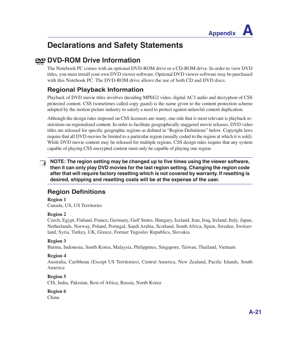 Declarations and safety statements | Asus G1Sn User Manual | Page 77 / 89