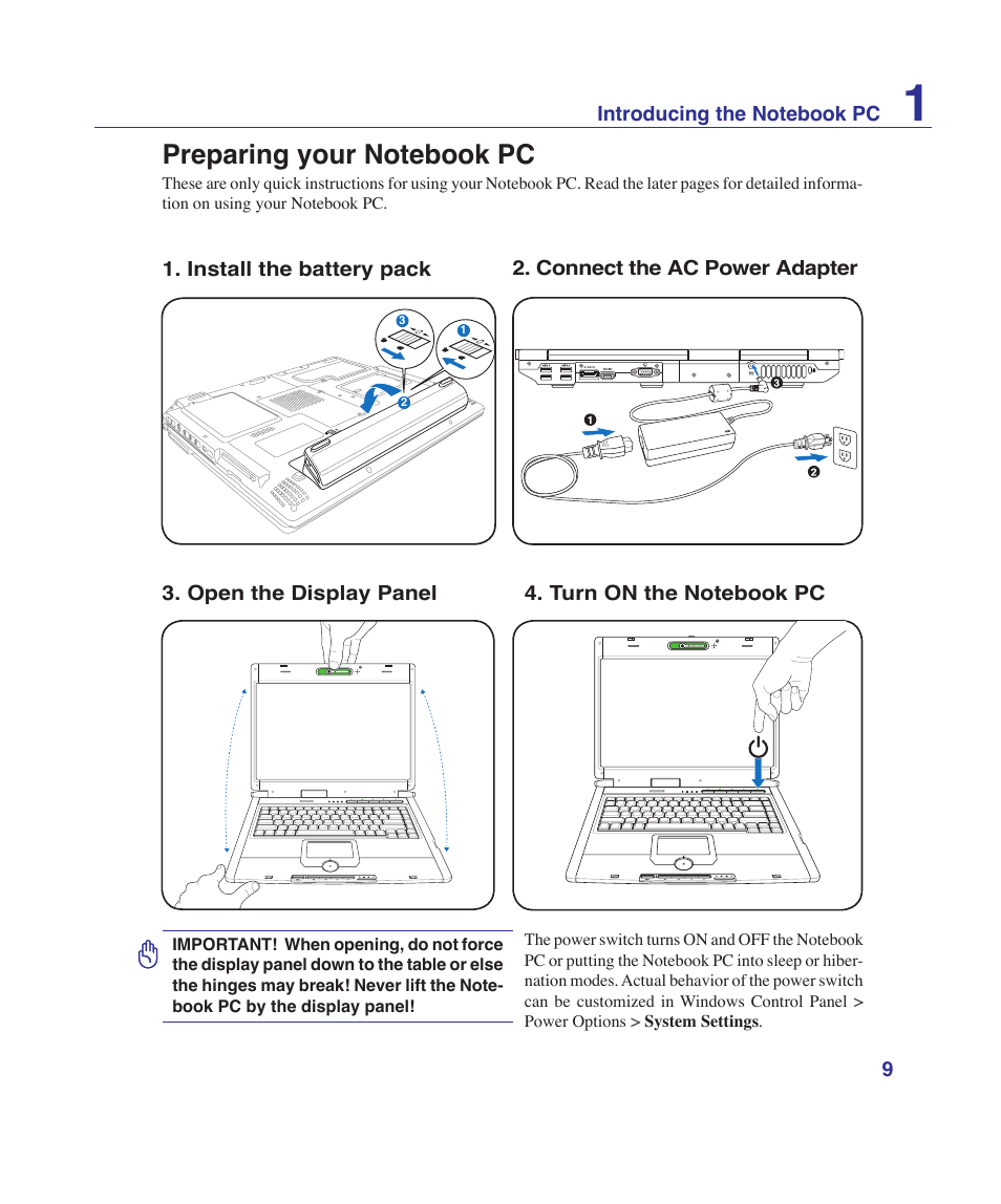 Asus G1Sn User Manual | Page 9 / 89