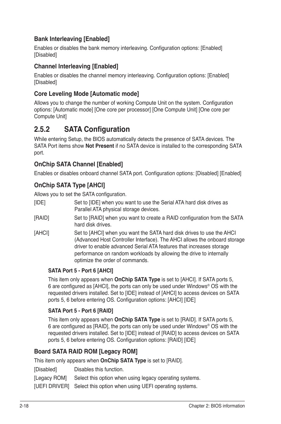 2 sata configuration, Sata configuration -18 | Asus A85XM-A User Manual | Page 60 / 78