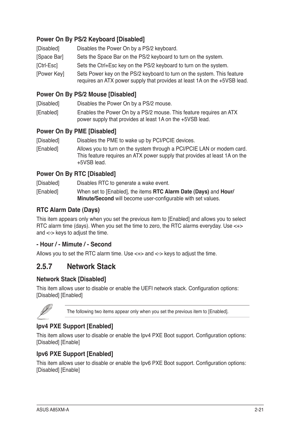 7 network stack, Network stack -21 | Asus A85XM-A User Manual | Page 63 / 78