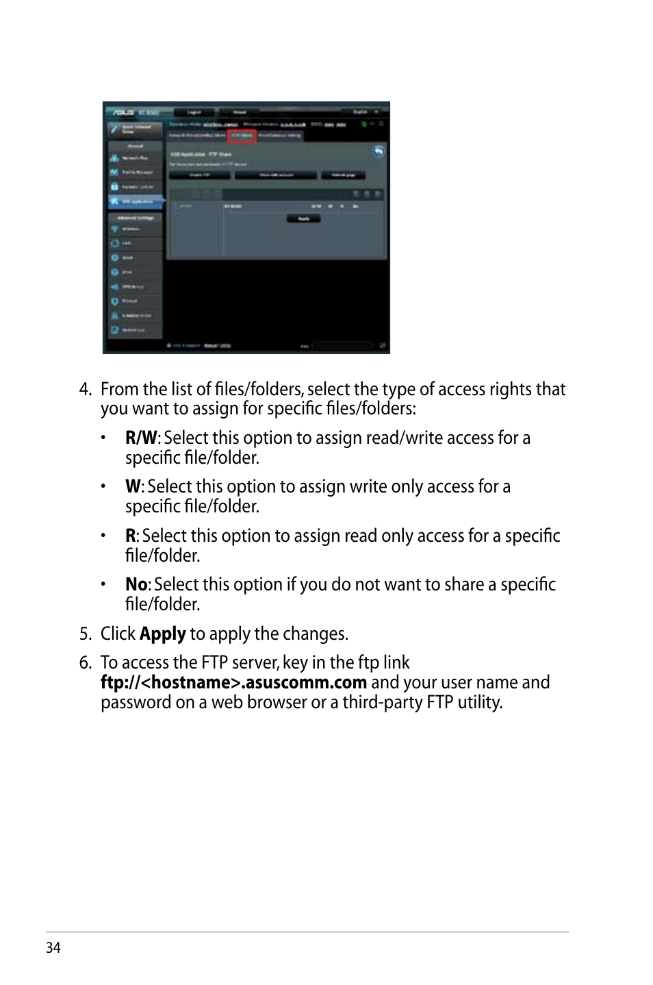 Asus RT-N56U User Manual | Page 34 / 68