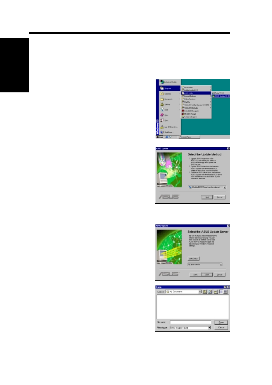 Software reference, 3 asus liveupdate | Asus MEW-B User Manual | Page 108 / 128