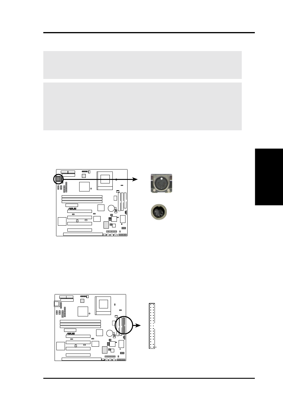 Hardware setup, 8 external connectors, Asus mew-b user’s manual 31 | Connectors 3. h/w setup | Asus MEW-B User Manual | Page 31 / 128